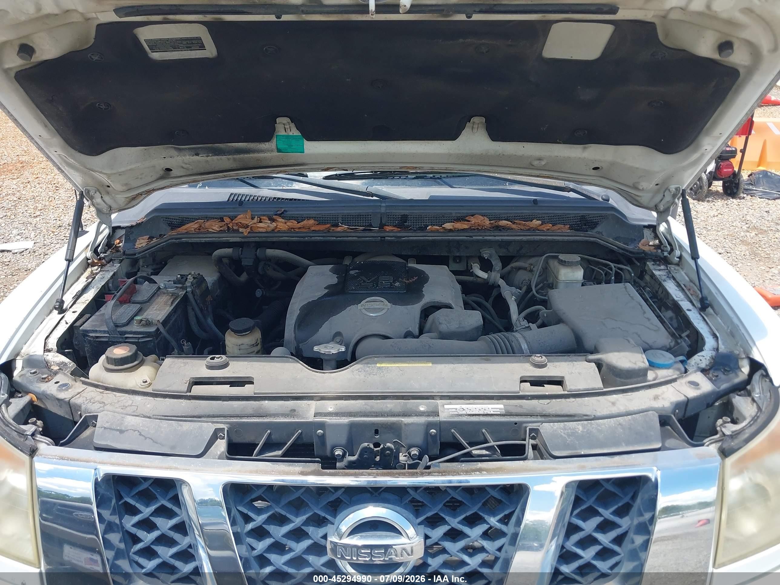 2010 Nissan Titan Se White vin: 1N6BA0EK1AN308554