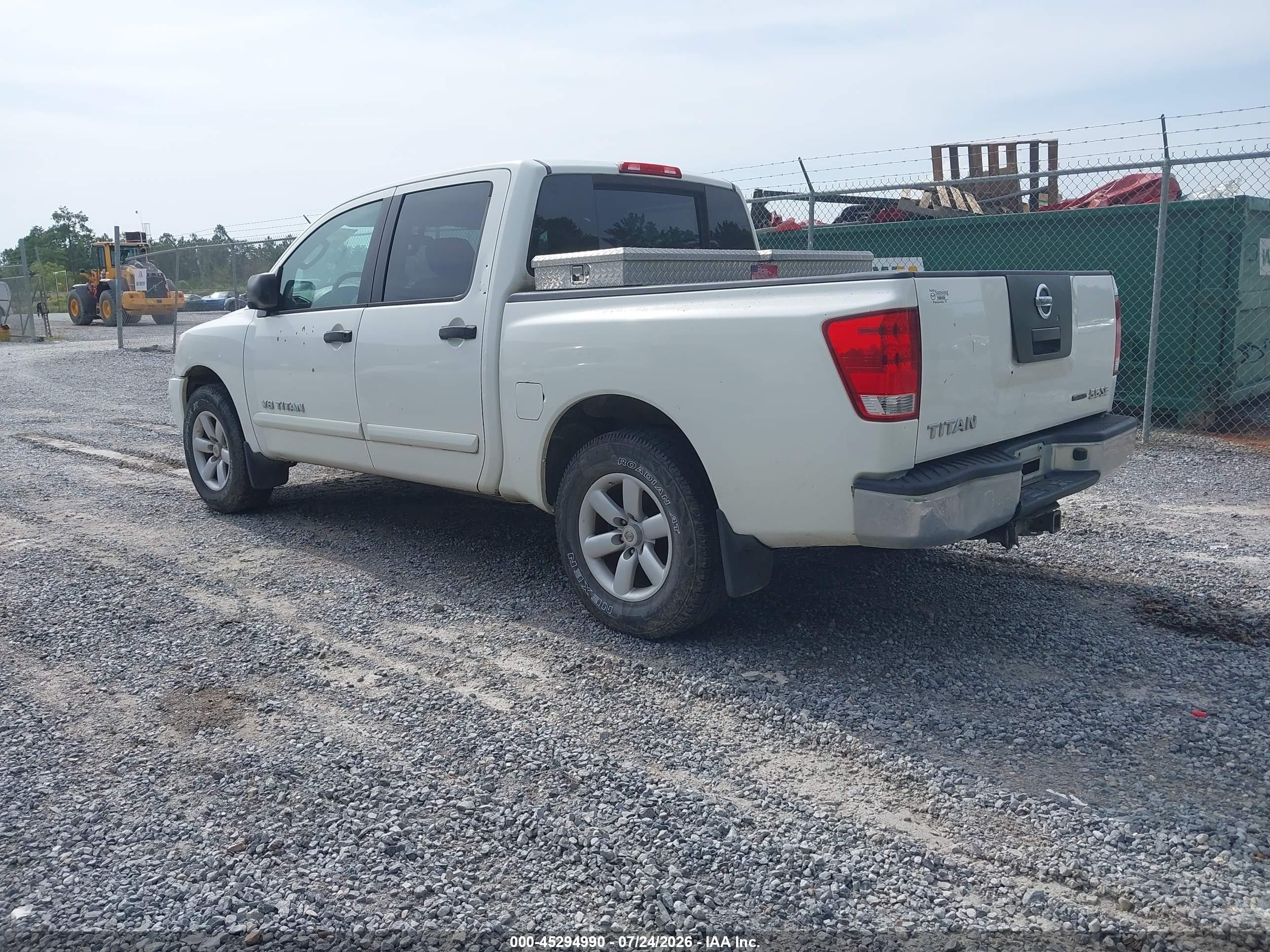 2010 Nissan Titan Se White vin: 1N6BA0EK1AN308554