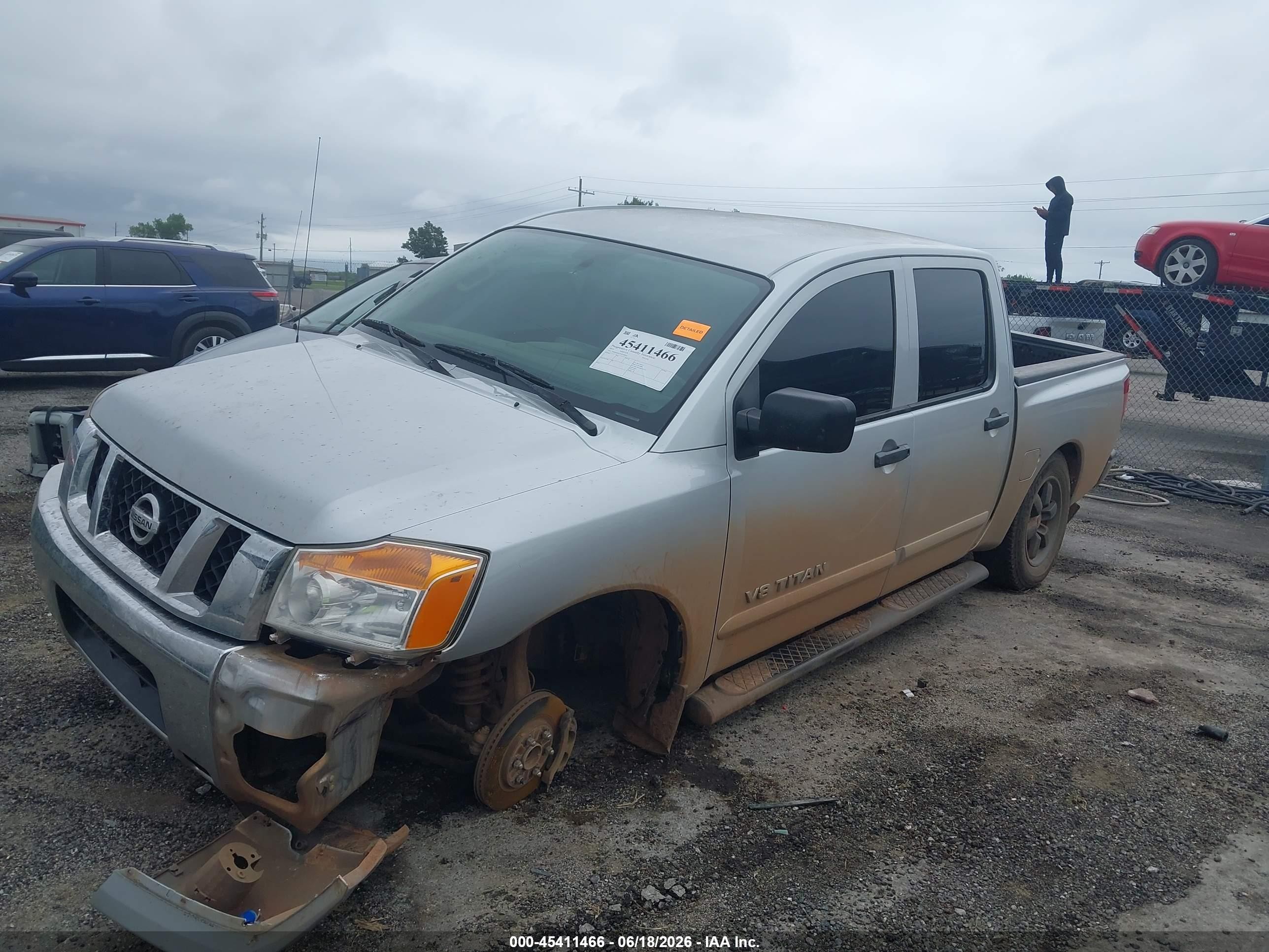 2013 Nissan Titan Sv Серебряный vin: 1N6BA0EK1DN304282