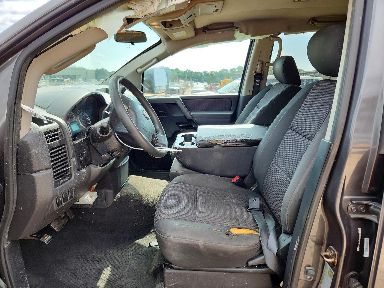 2012 Nissan Titan S Gray vin: 1N6BA0EK2CN314382