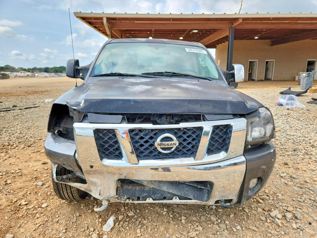 2012 Nissan Titan S Gray vin: 1N6BA0EK2CN314382