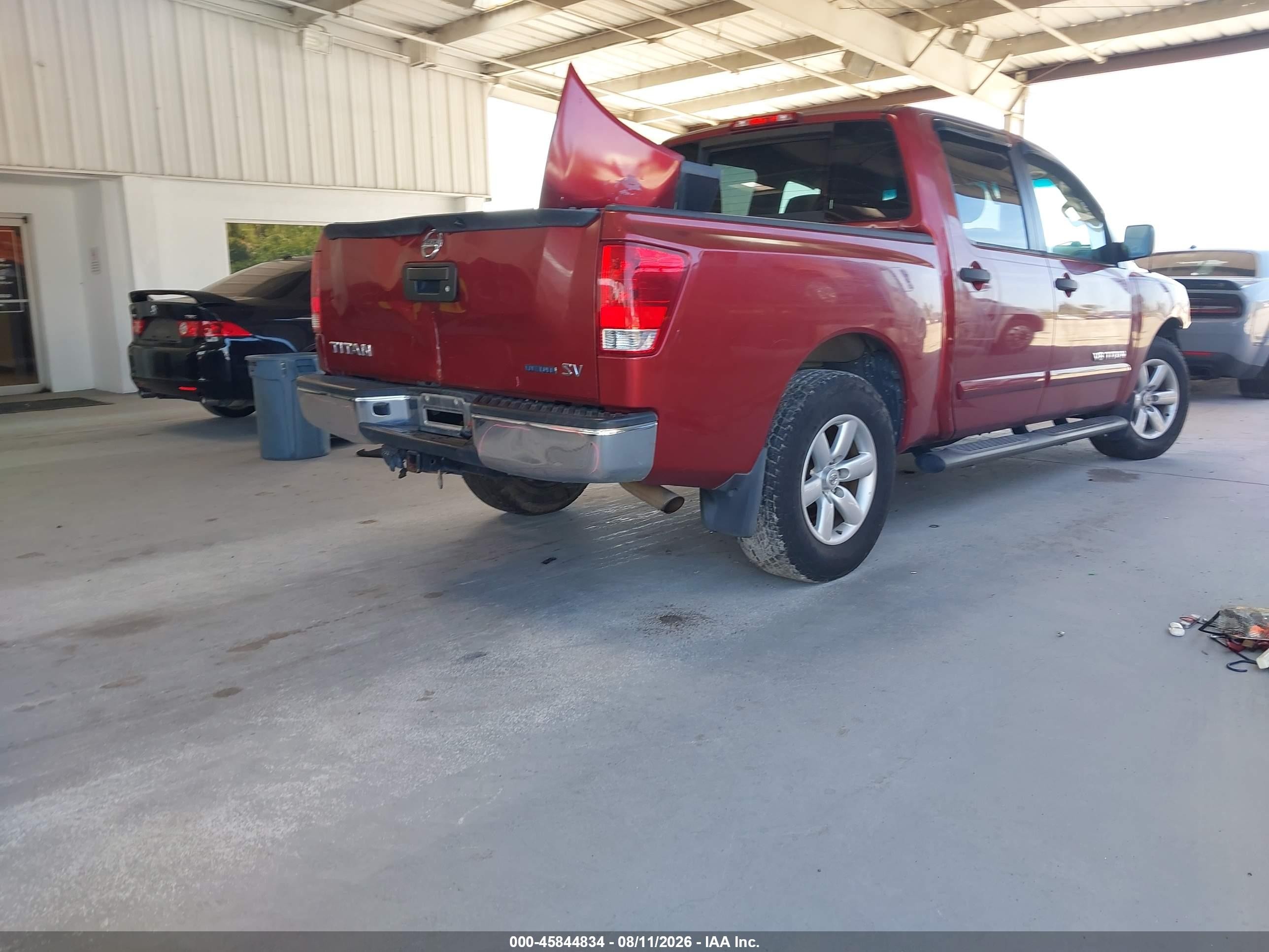 2013 Nissan Titan Sv Red vin: 1N6BA0EK3DN312755