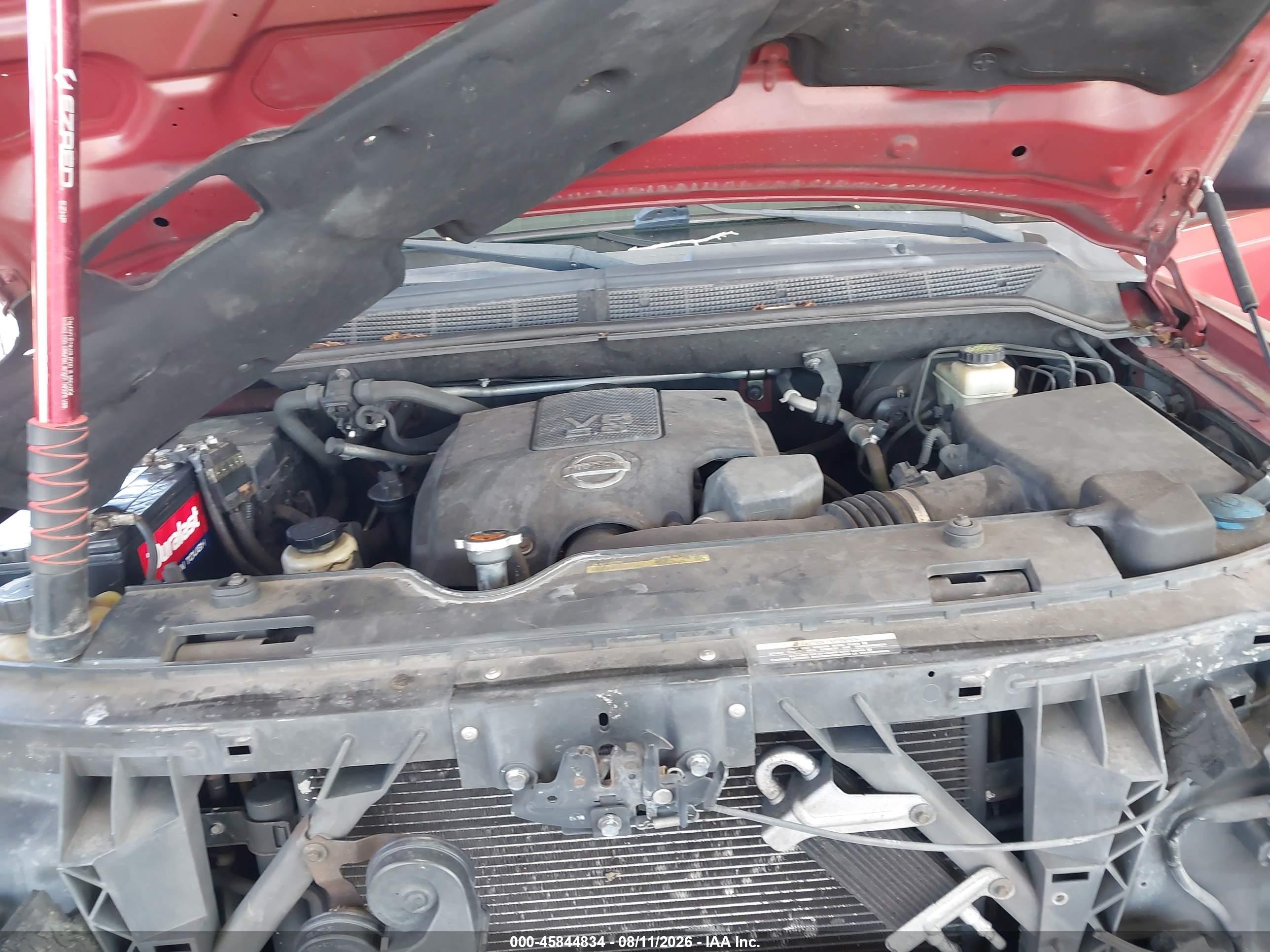 2013 Nissan Titan Sv Red vin: 1N6BA0EK3DN312755