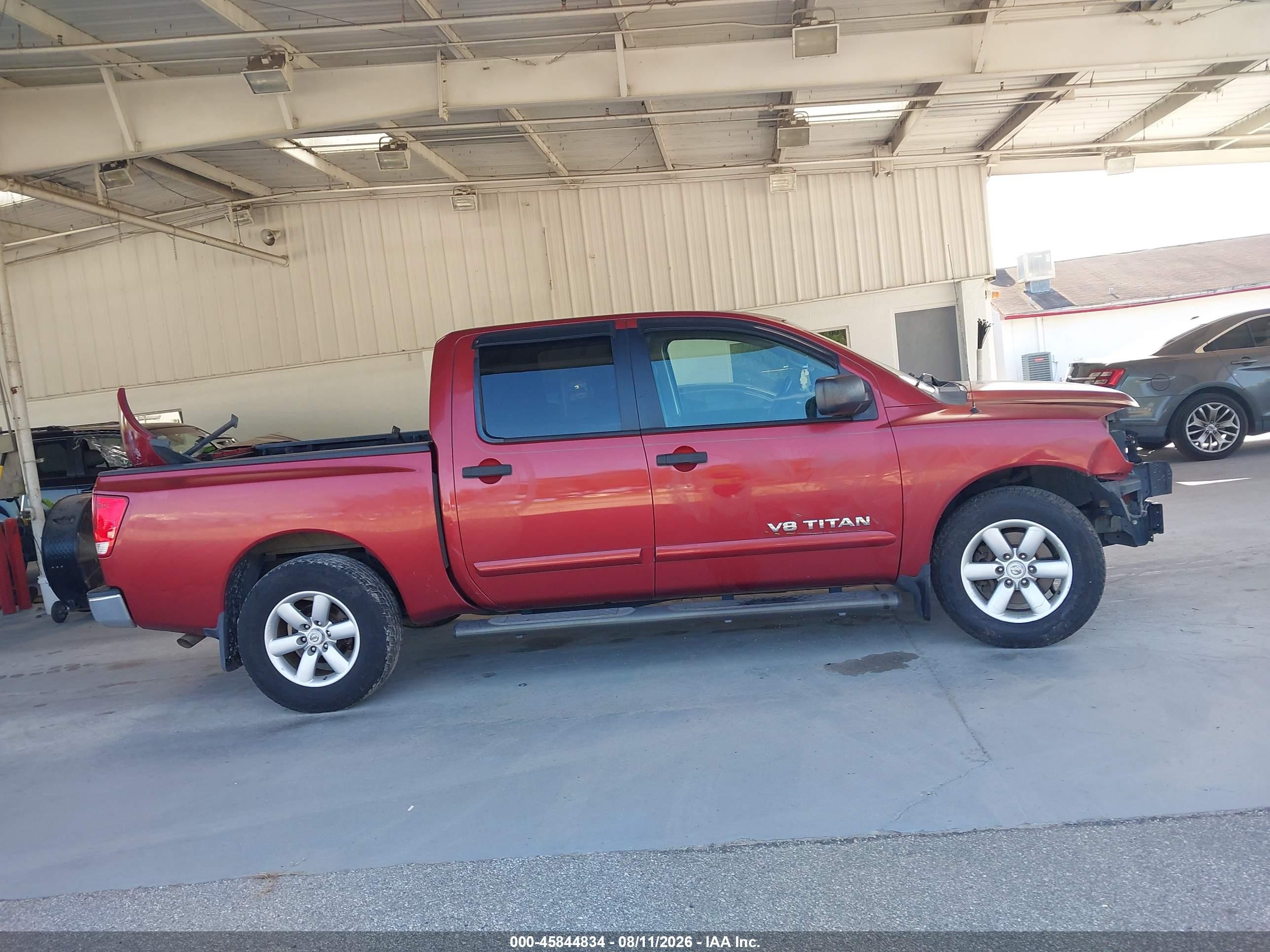 2013 Nissan Titan Sv Red vin: 1N6BA0EK3DN312755