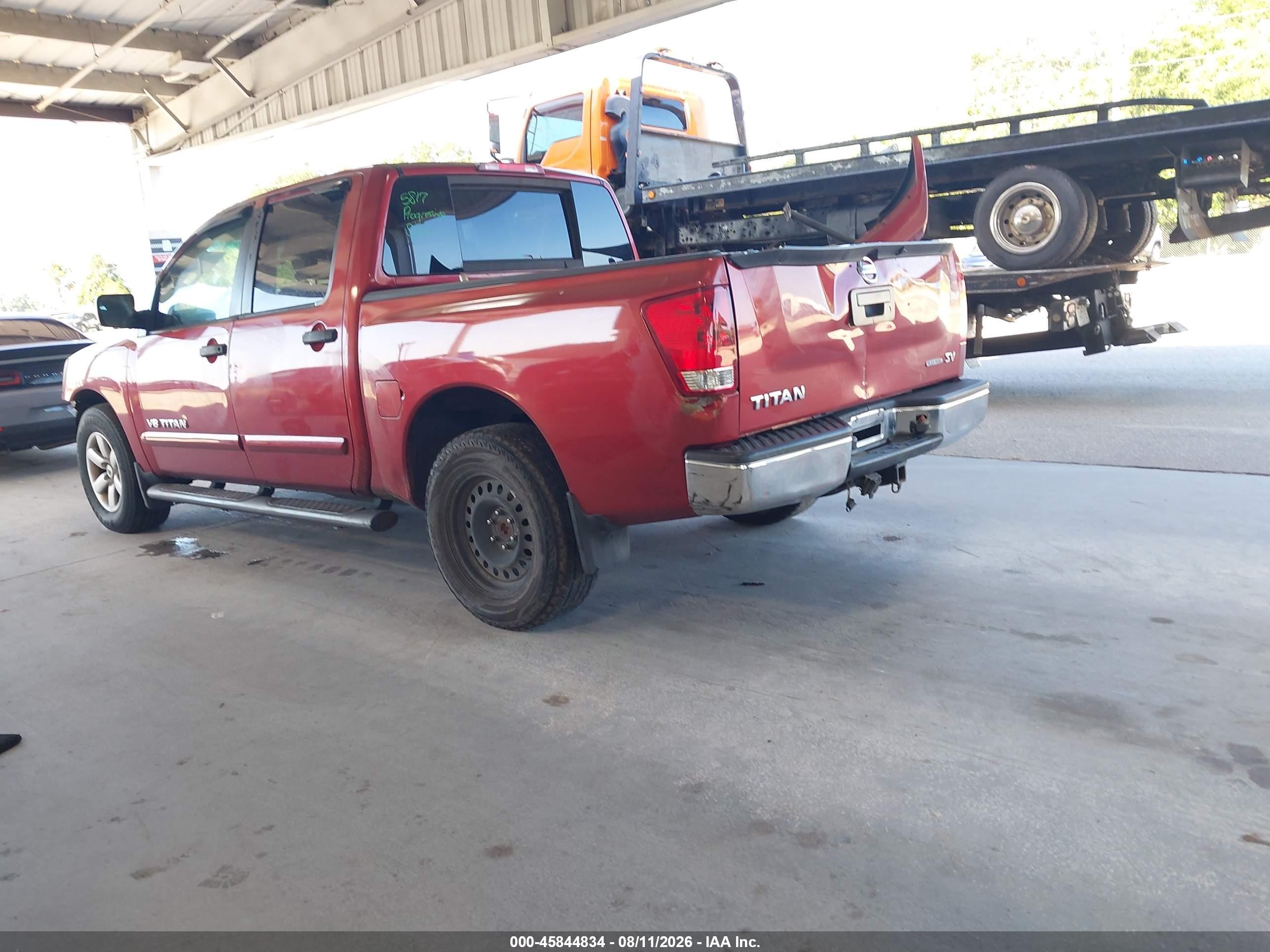 2013 Nissan Titan Sv Red vin: 1N6BA0EK3DN312755