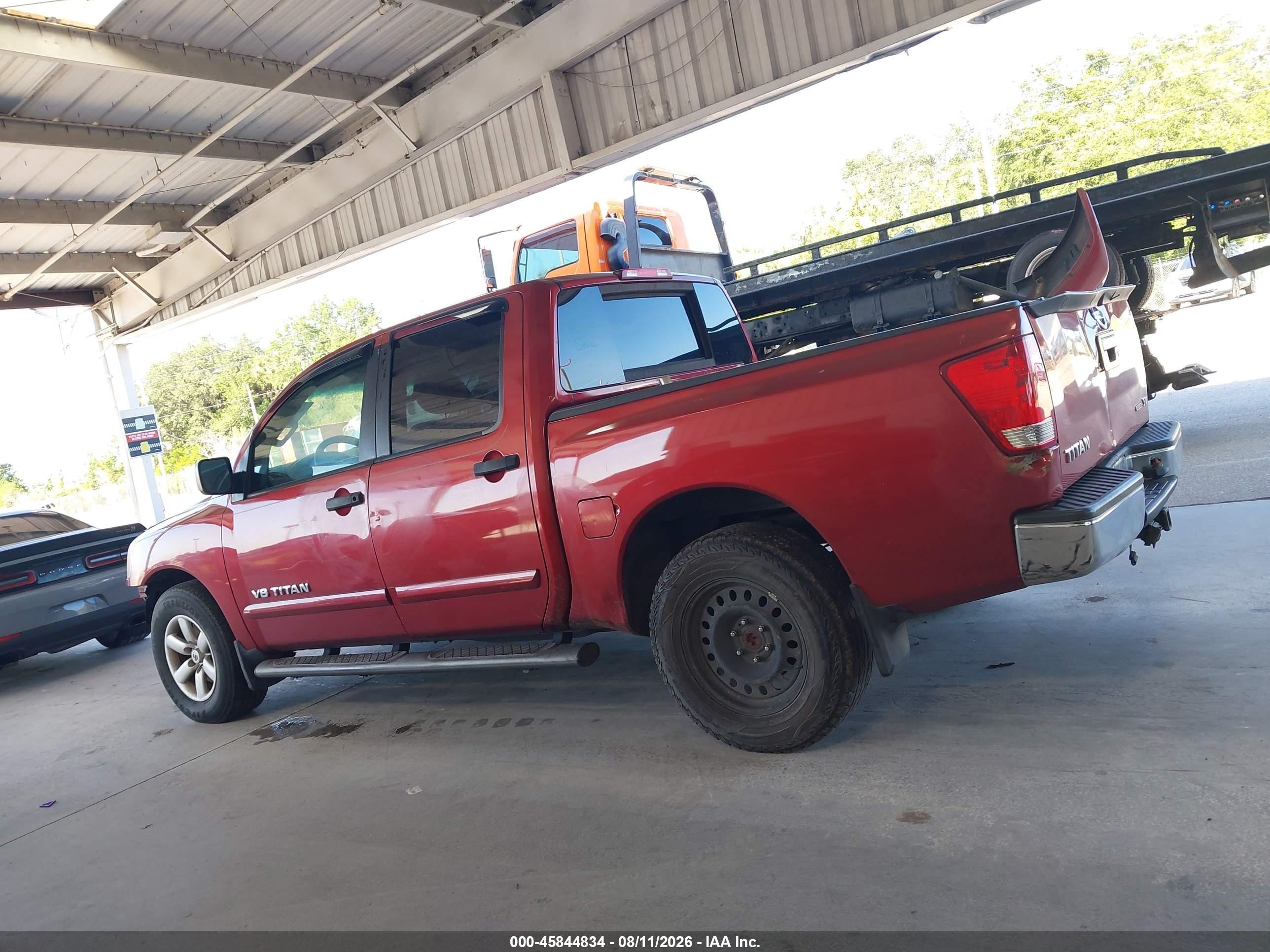 2013 Nissan Titan Sv Red vin: 1N6BA0EK3DN312755