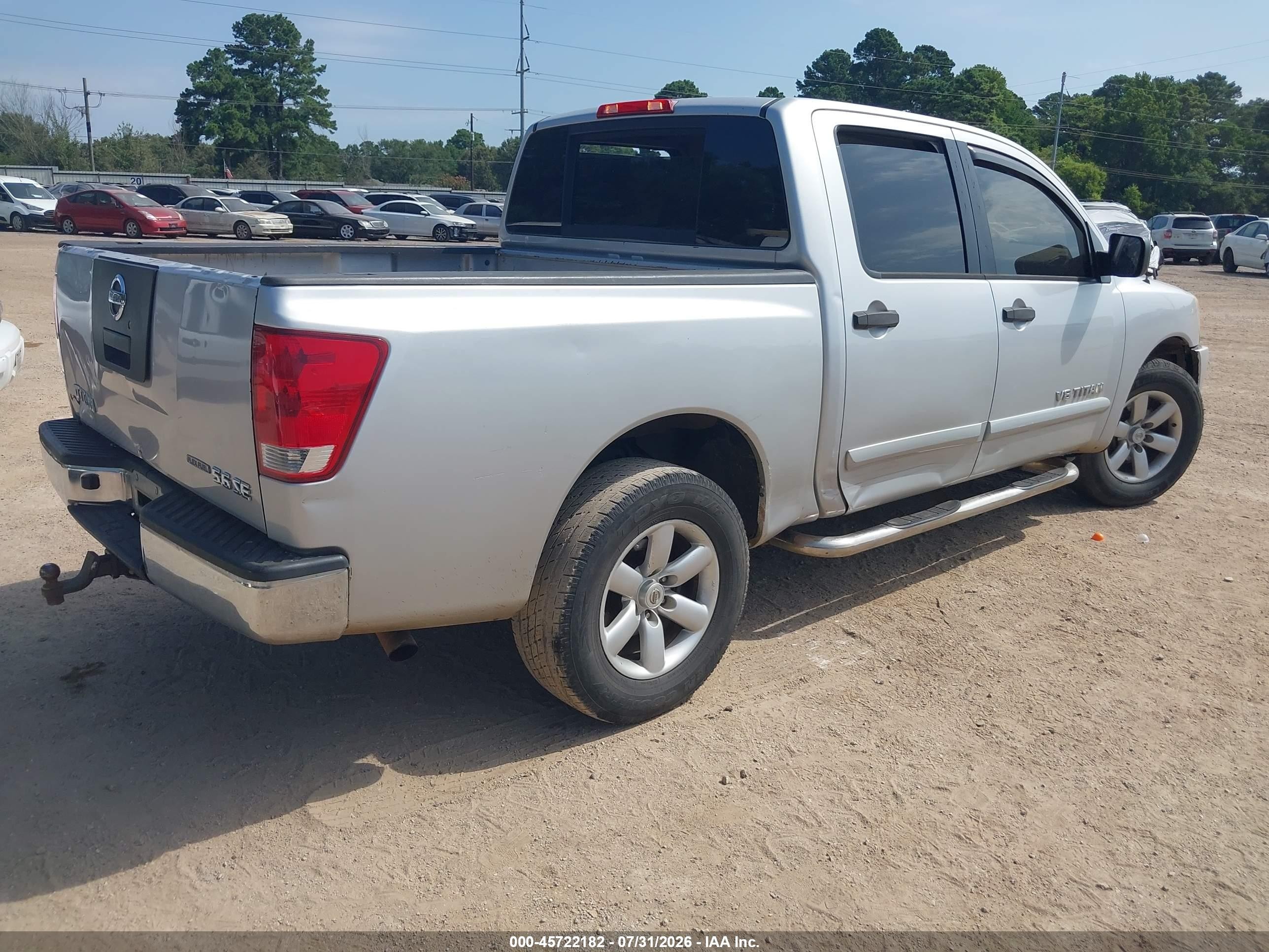 2010 Nissan Titan Se Silver vin: 1N6BA0EK5AN321372