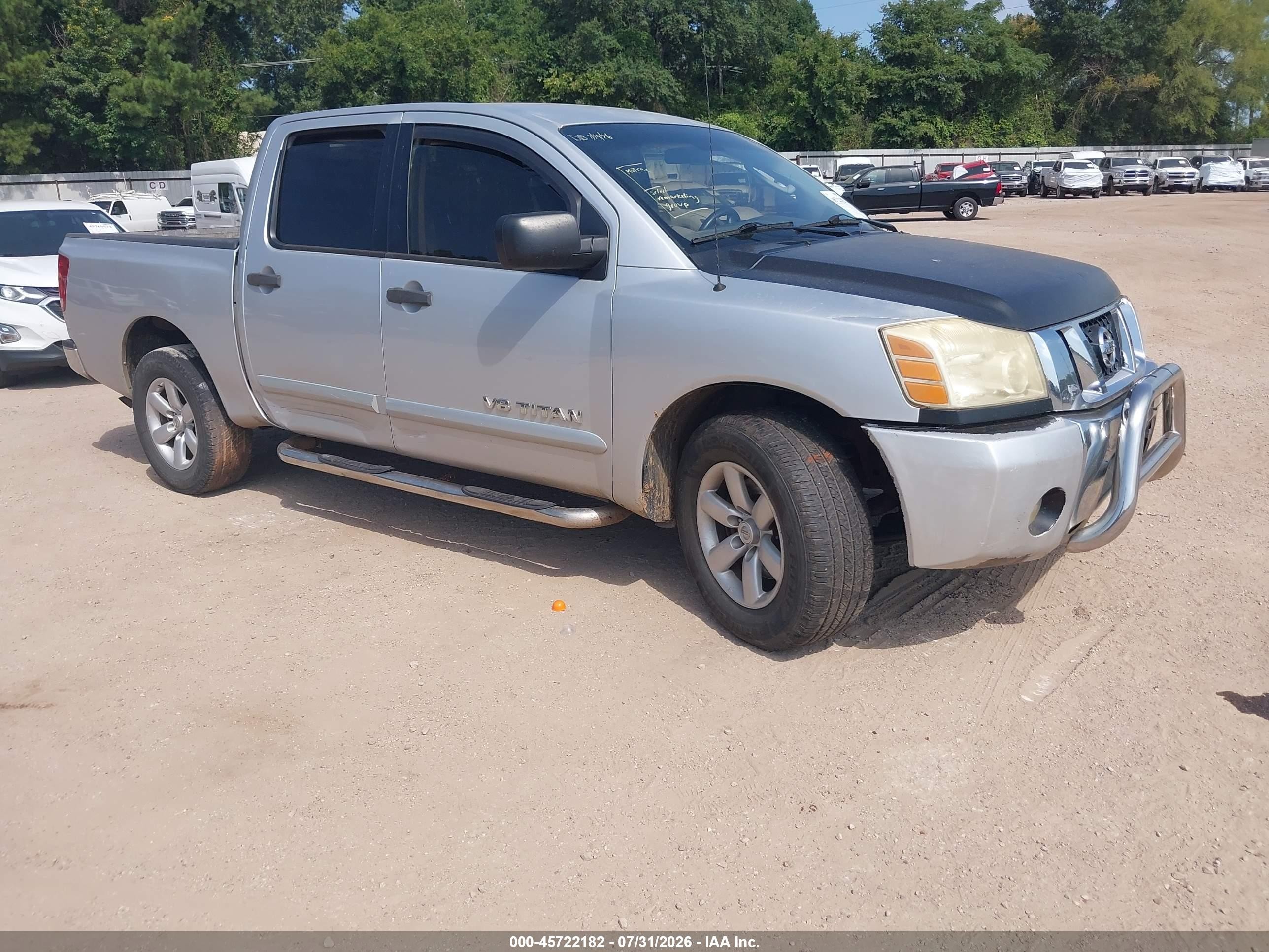 2010 Nissan Titan Se Silver vin: 1N6BA0EK5AN321372