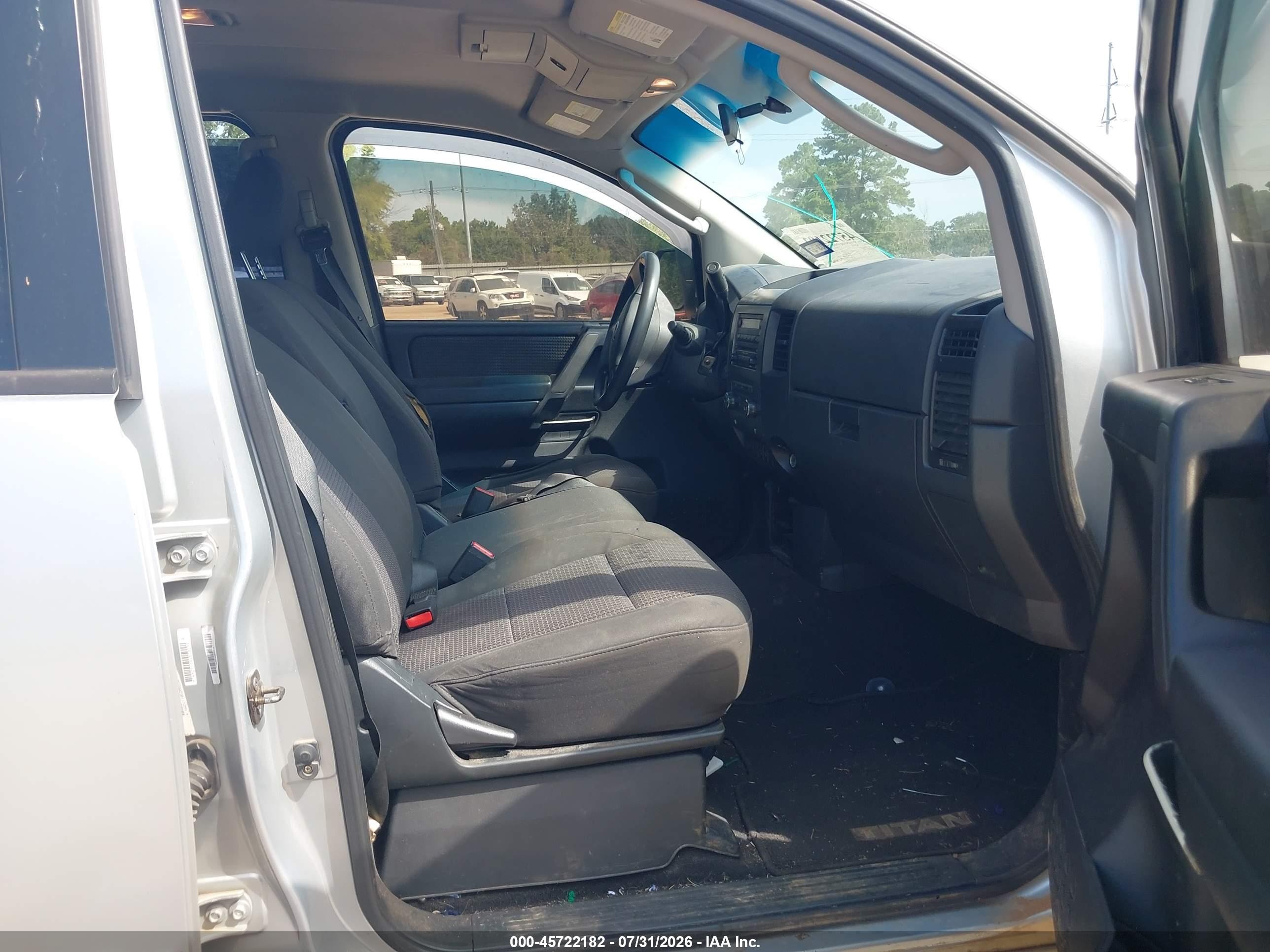 2010 Nissan Titan Se Silver vin: 1N6BA0EK5AN321372
