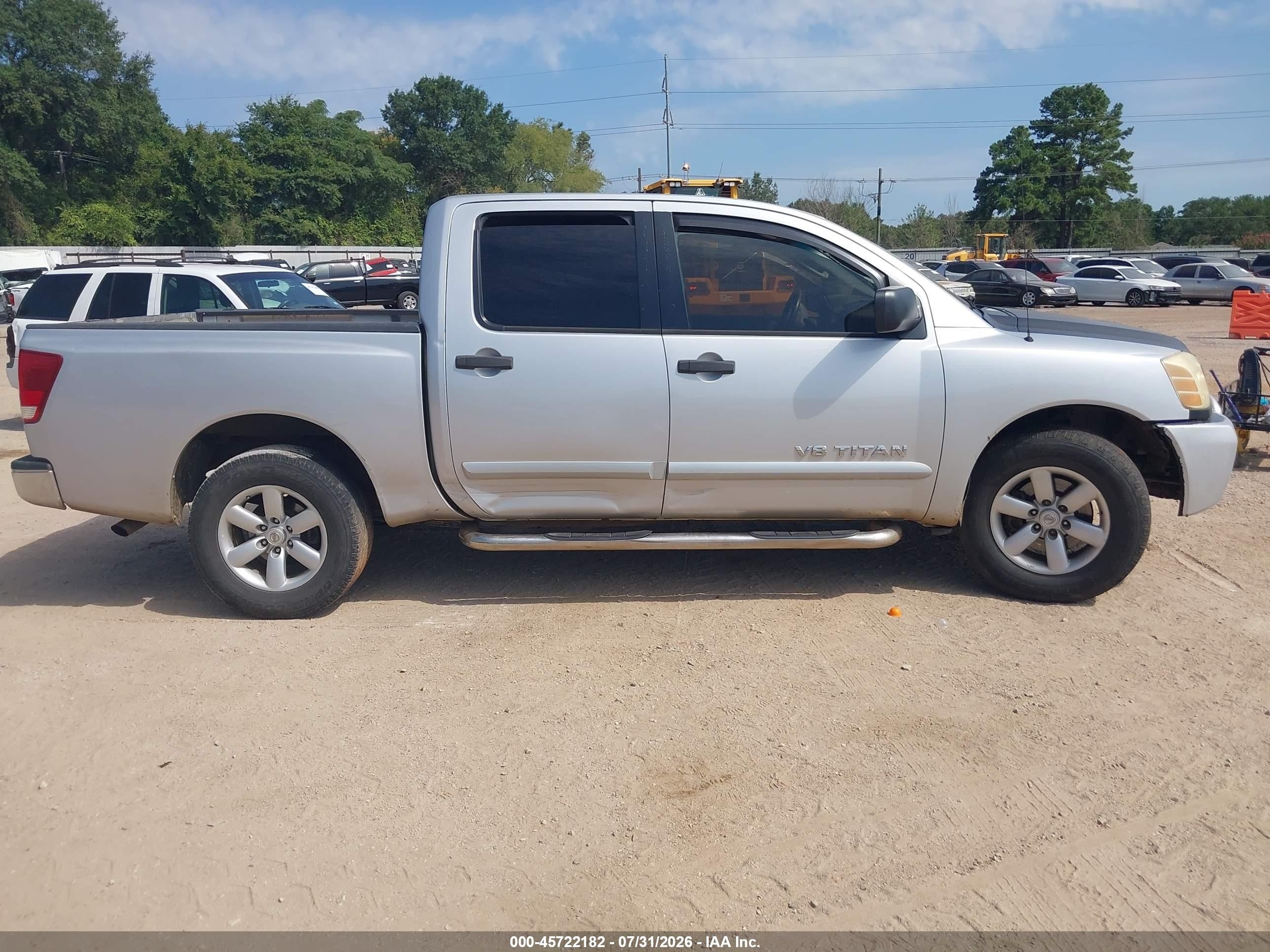 2010 Nissan Titan Se Silver vin: 1N6BA0EK5AN321372