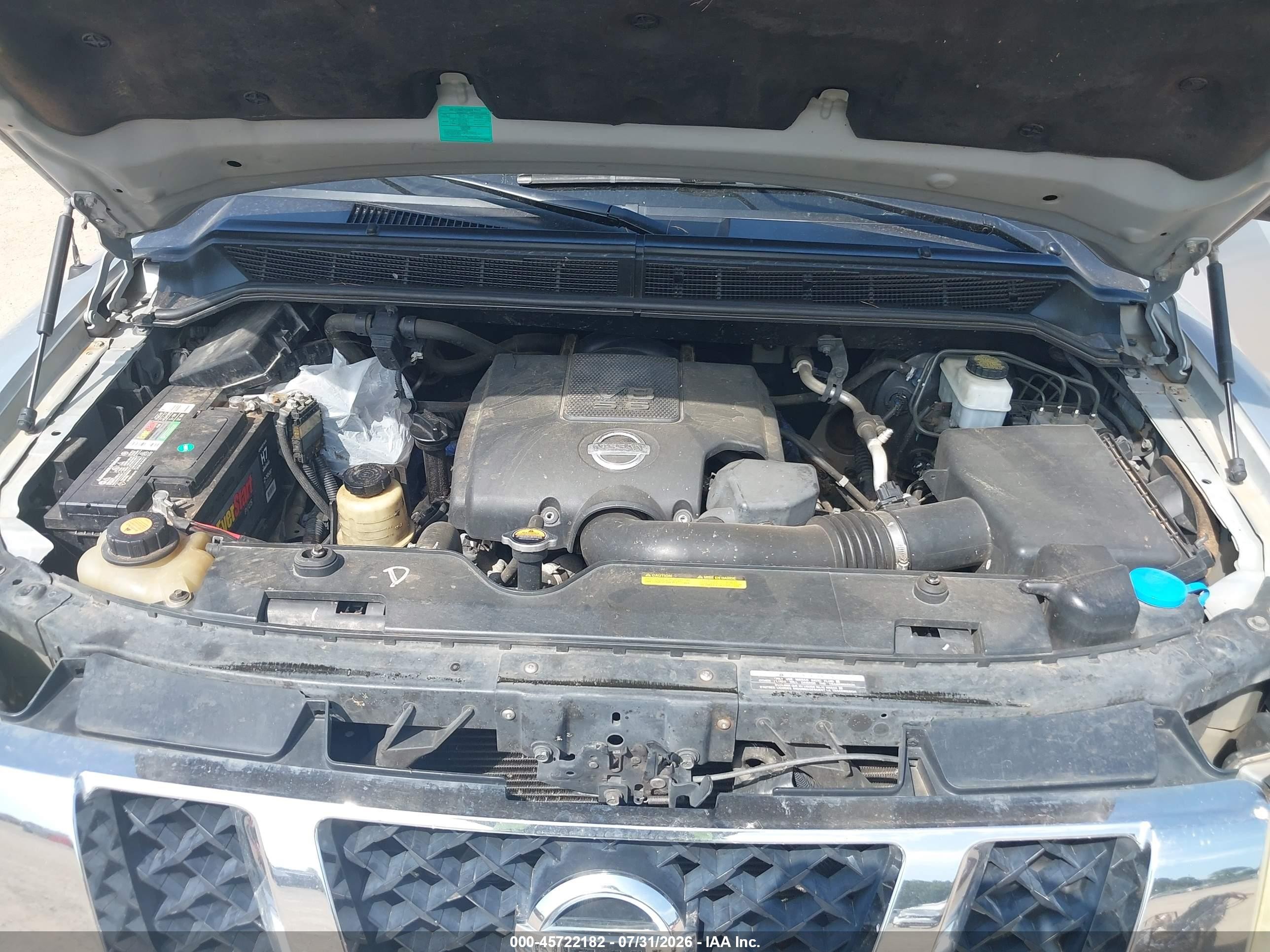 2010 Nissan Titan Se Silver vin: 1N6BA0EK5AN321372