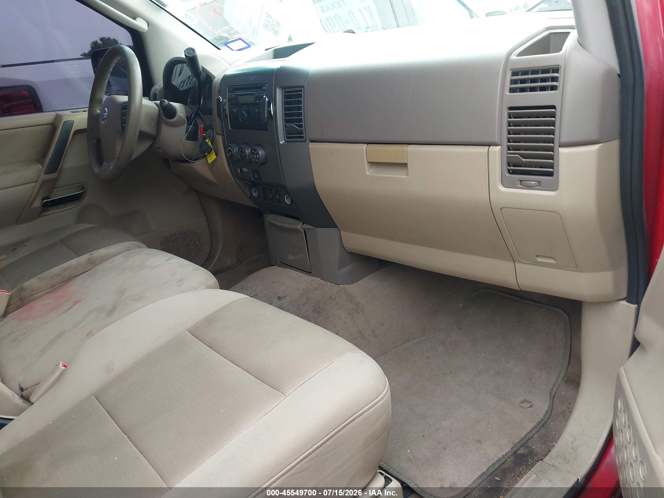 2011 Nissan Titan S Красный vin: 1N6BA0EK6BN321933