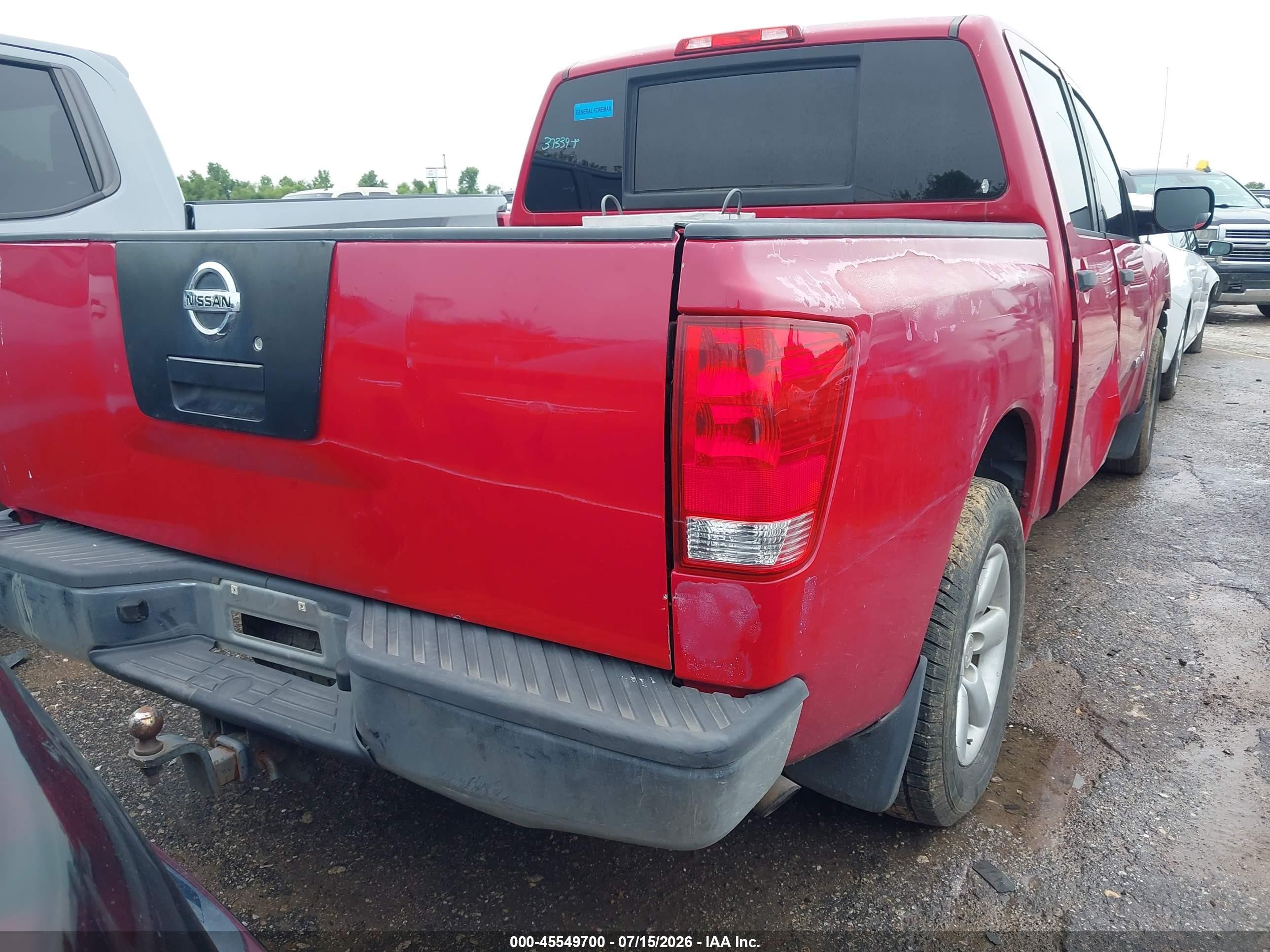 2011 Nissan Titan S Красный vin: 1N6BA0EK6BN321933