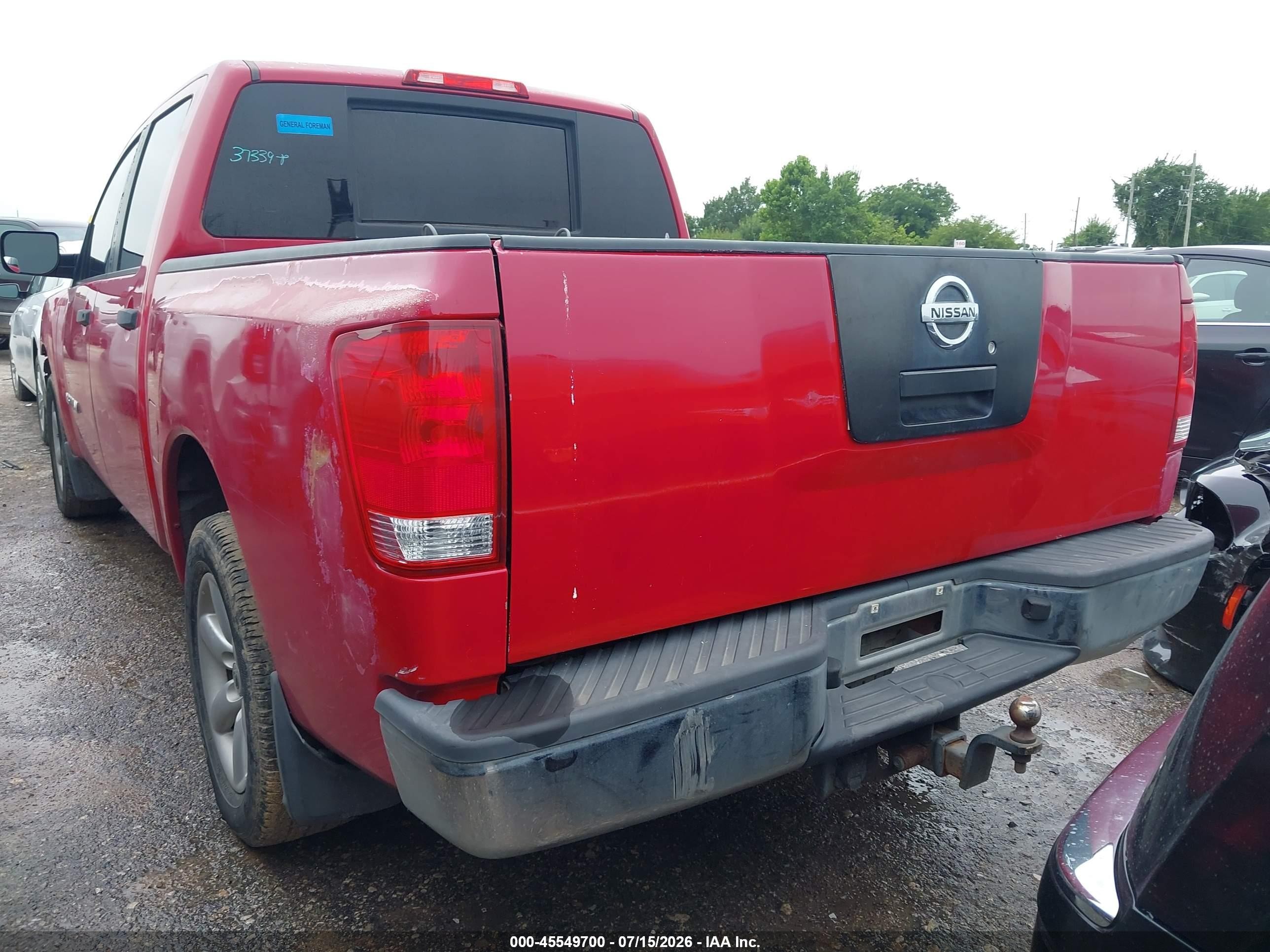 2011 Nissan Titan S Красный vin: 1N6BA0EK6BN321933