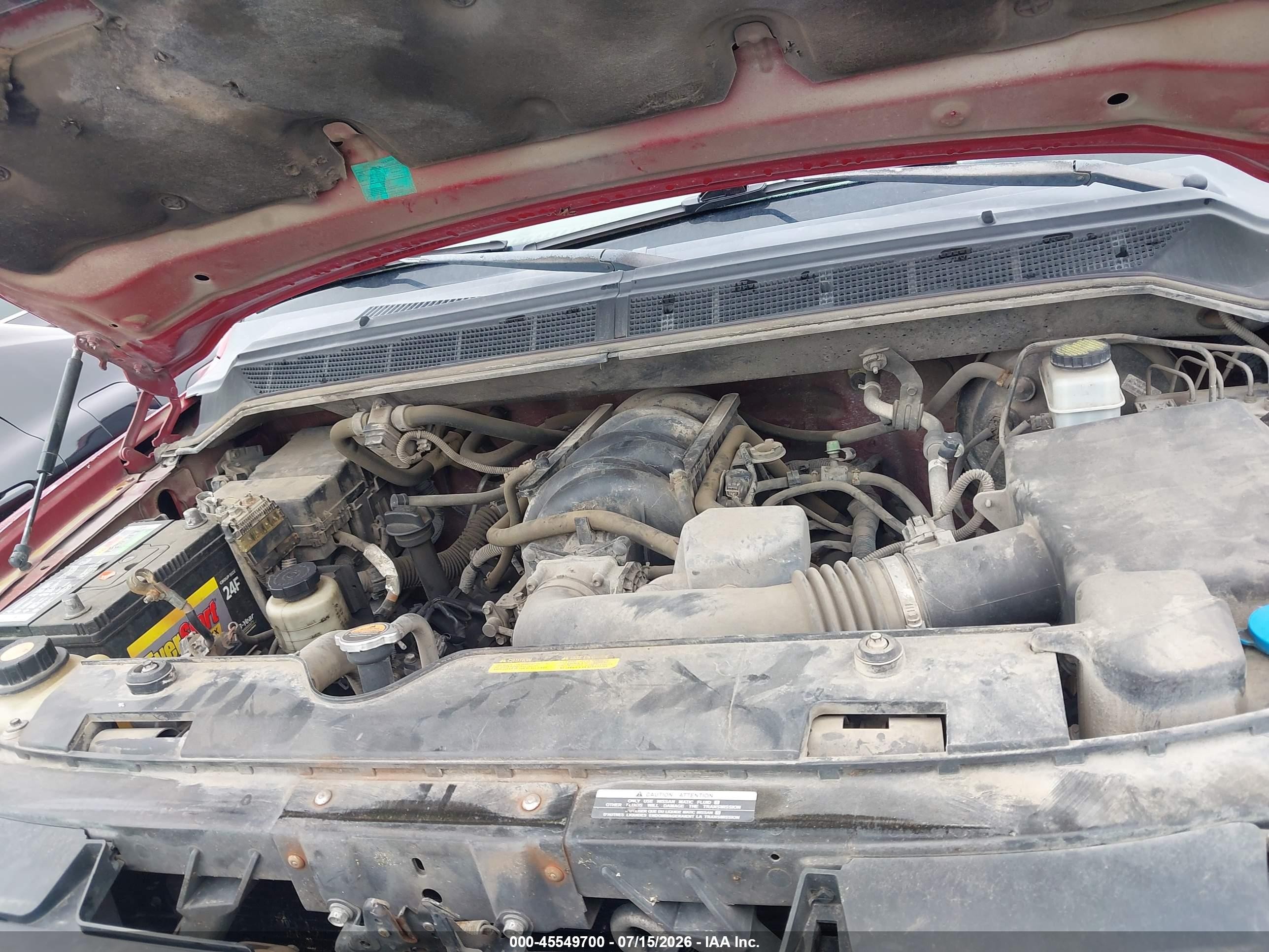 2011 Nissan Titan S Красный vin: 1N6BA0EK6BN321933