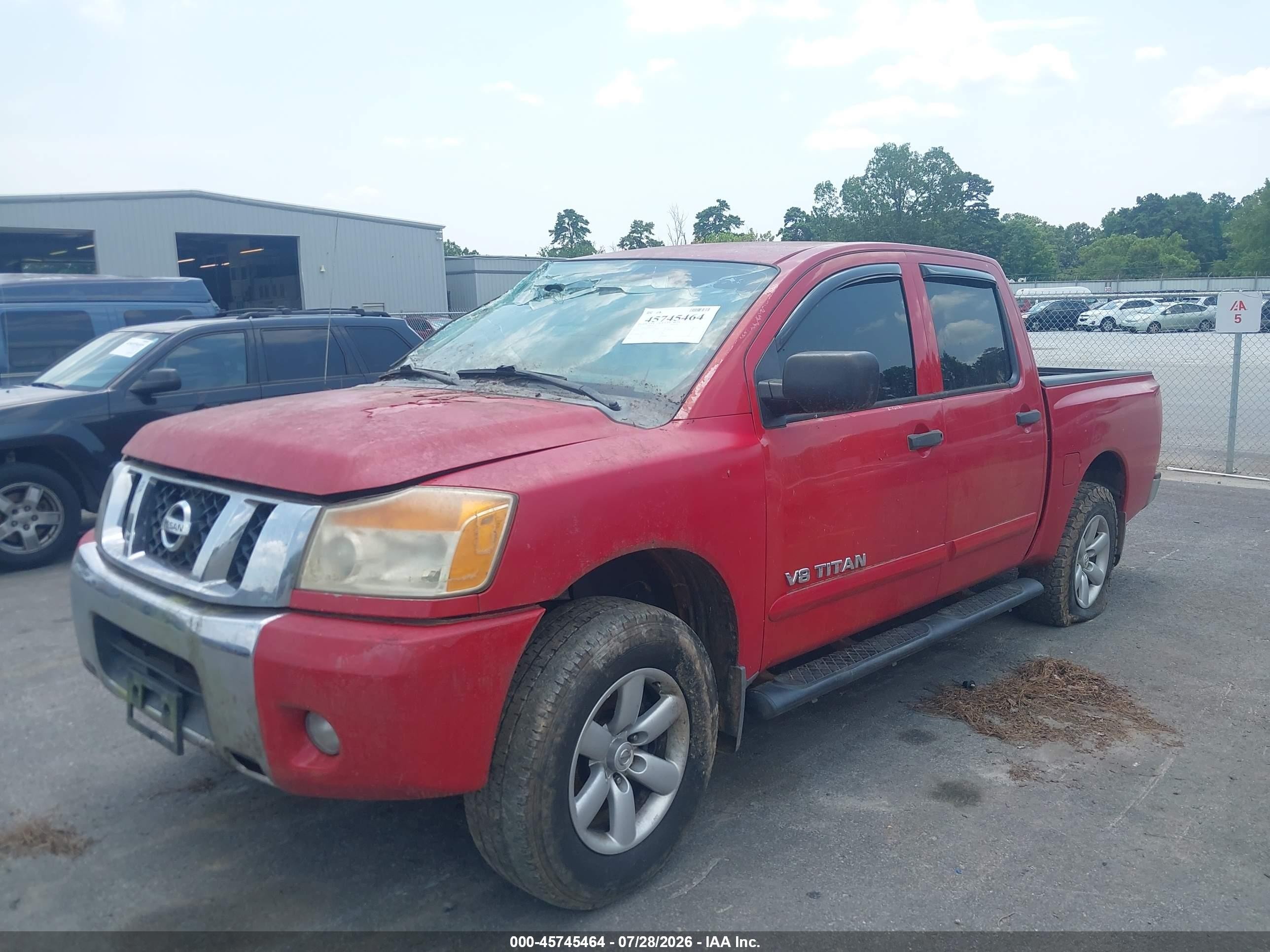 2011 Nissan Titan Sv Красный vin: 1N6BA0EK7BN310584