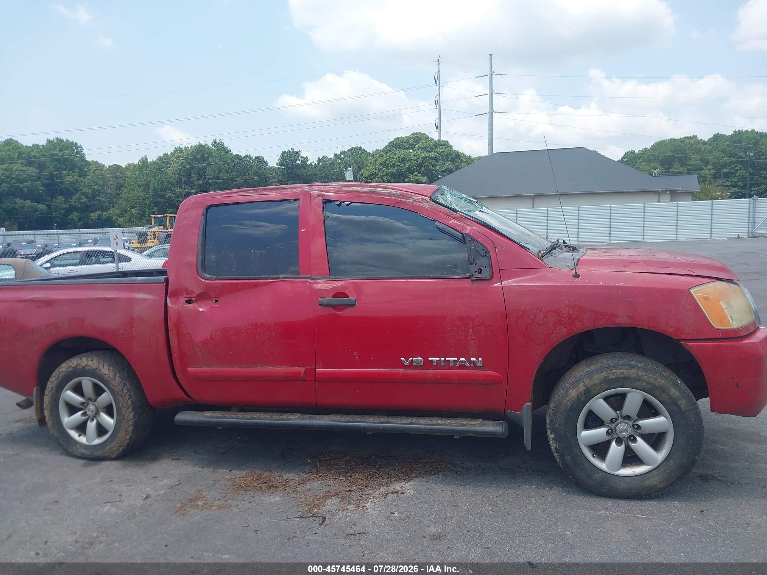 2011 Nissan Titan Sv Красный vin: 1N6BA0EK7BN310584