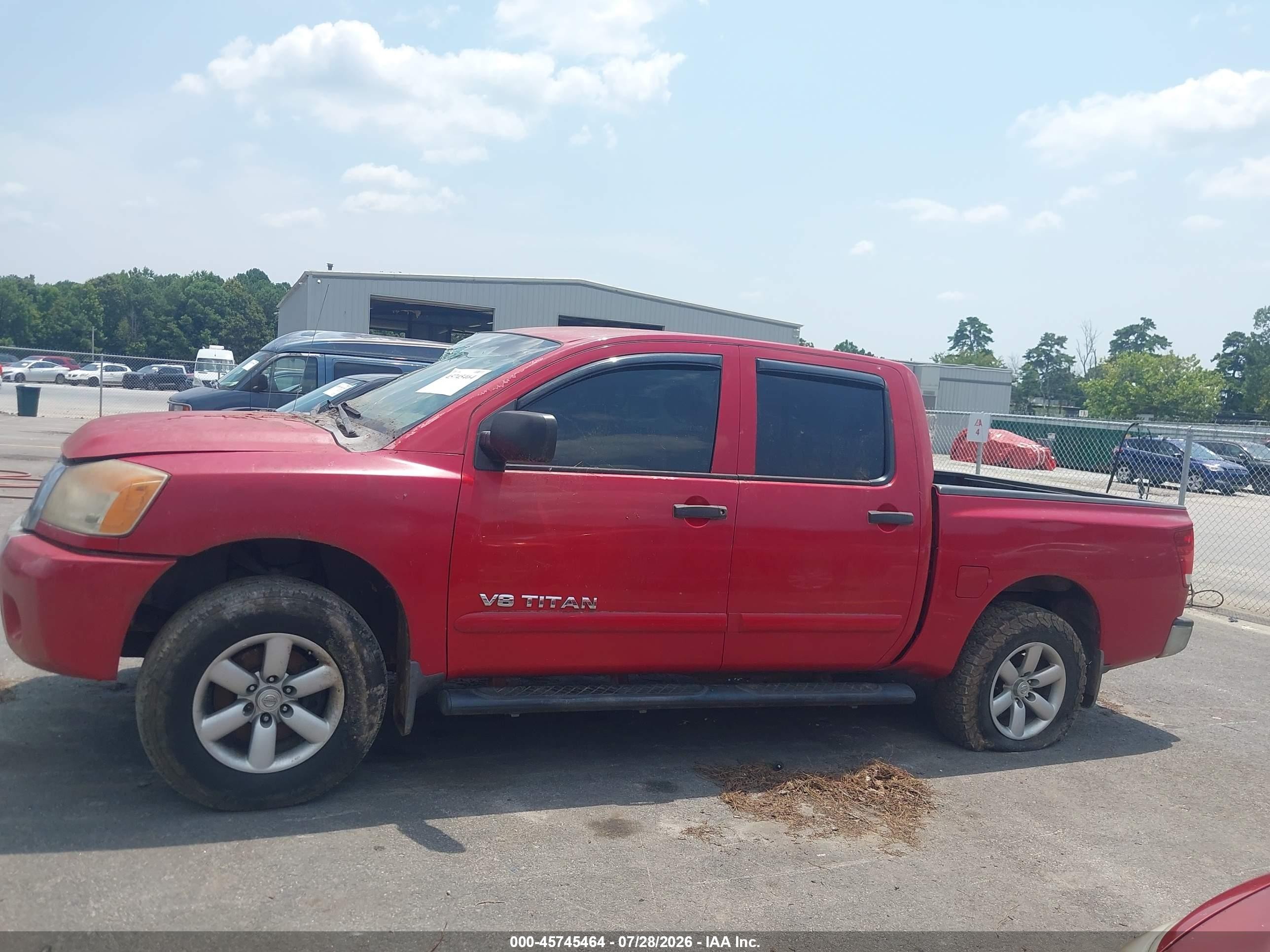 2011 Nissan Titan Sv Красный vin: 1N6BA0EK7BN310584