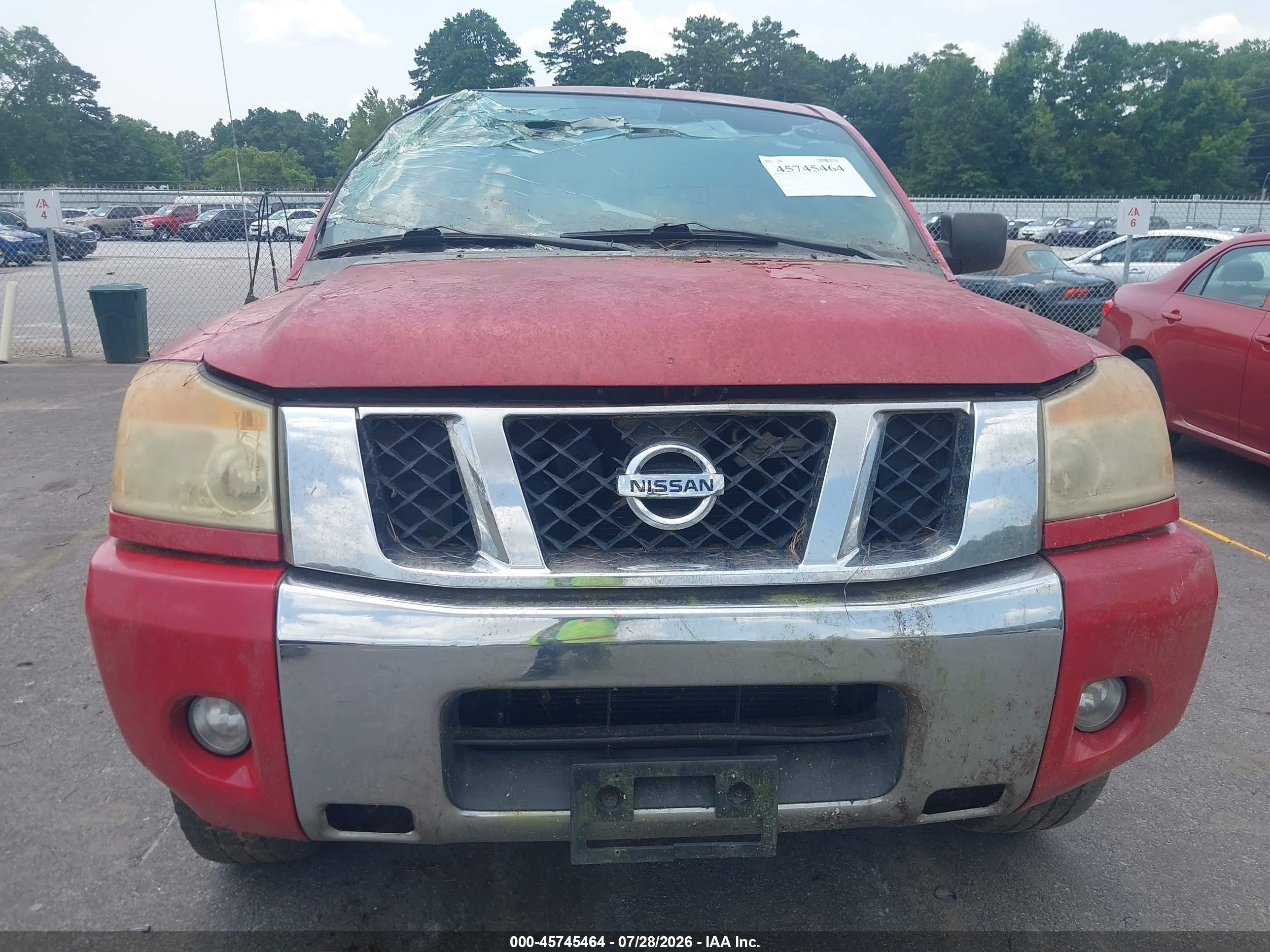2011 Nissan Titan Sv Красный vin: 1N6BA0EK7BN310584