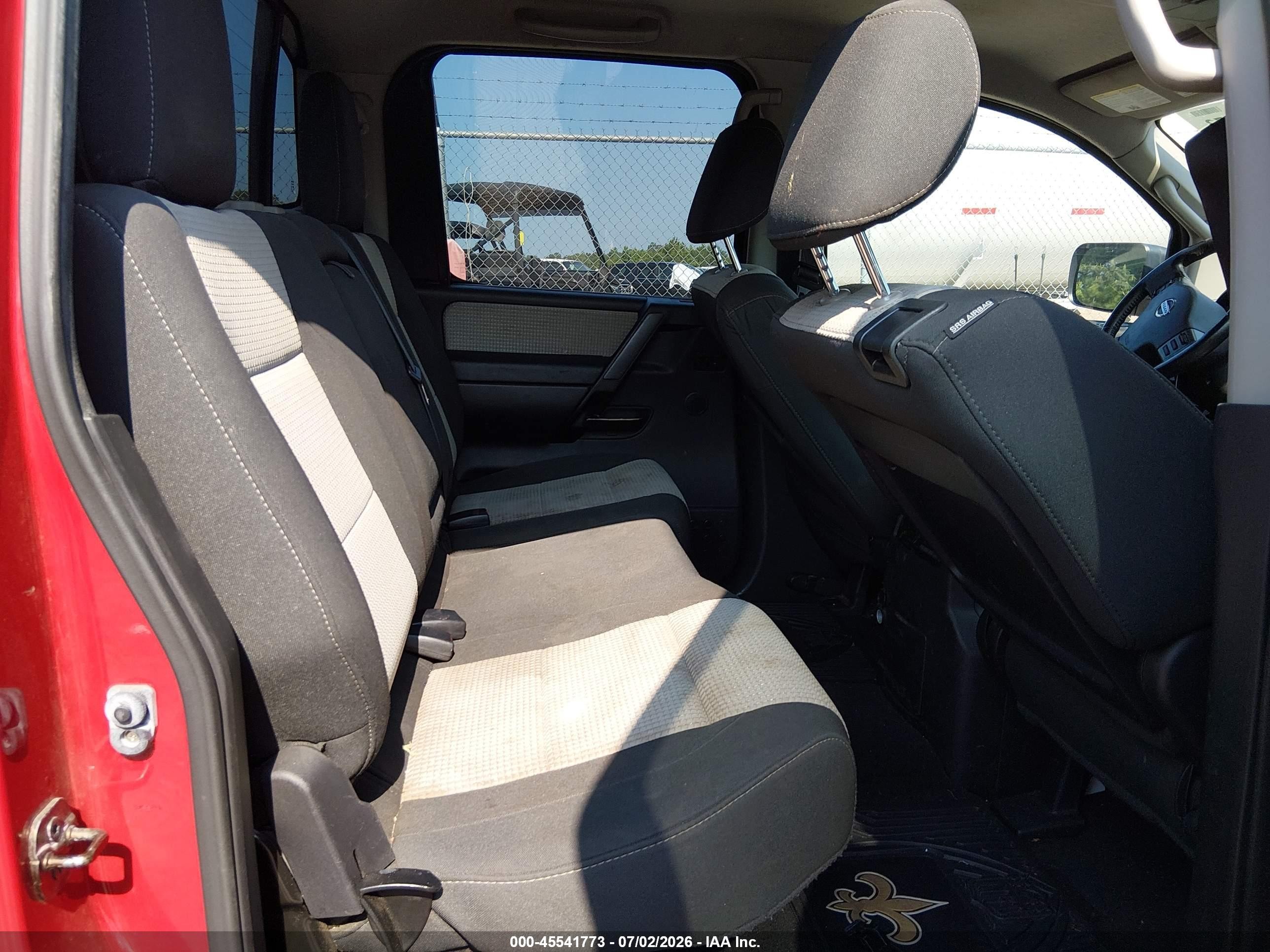 2012 Nissan Titan Sv Red vin: 1N6BA0EK7CN309629