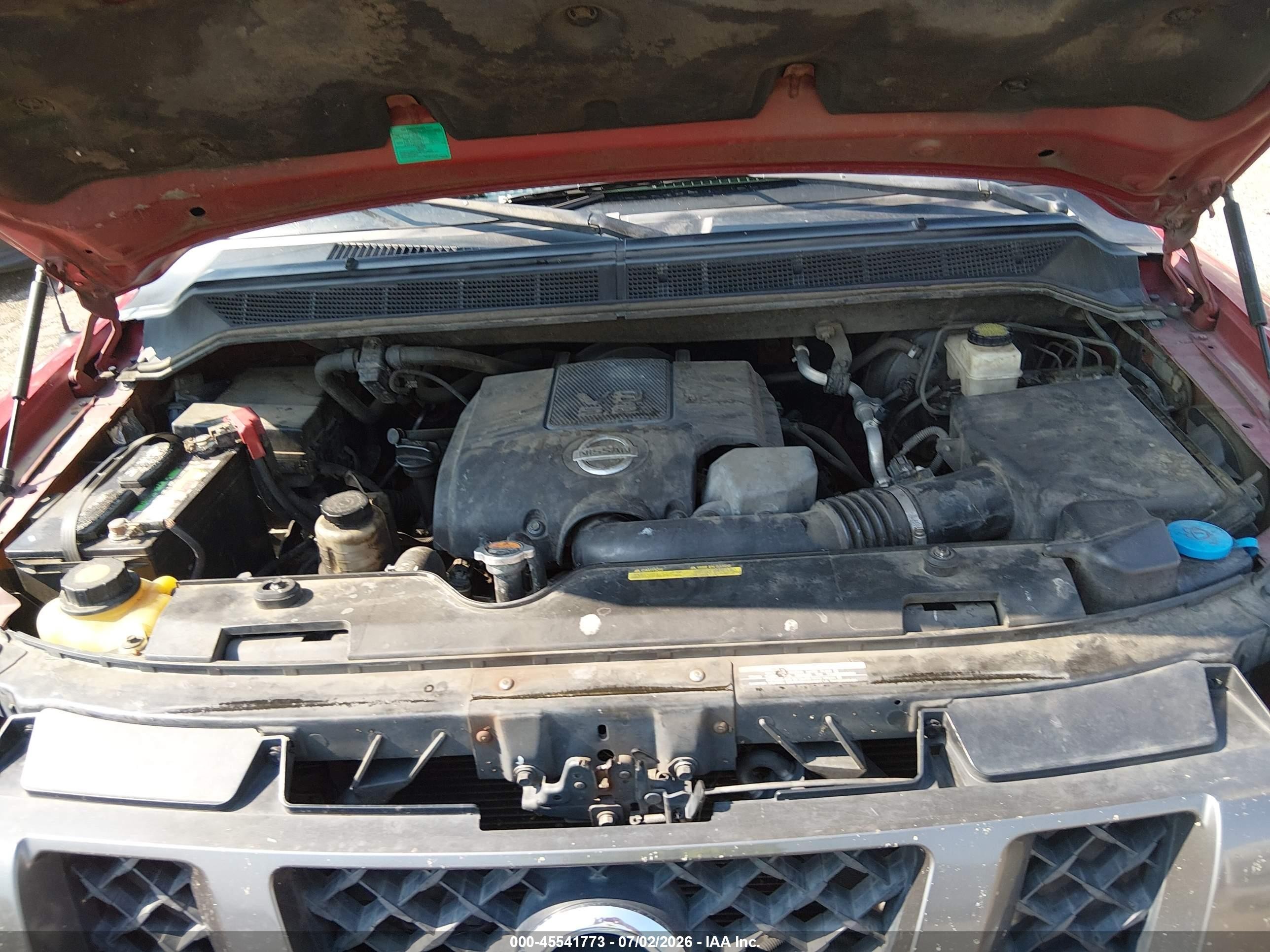 2012 Nissan Titan Sv Red vin: 1N6BA0EK7CN309629