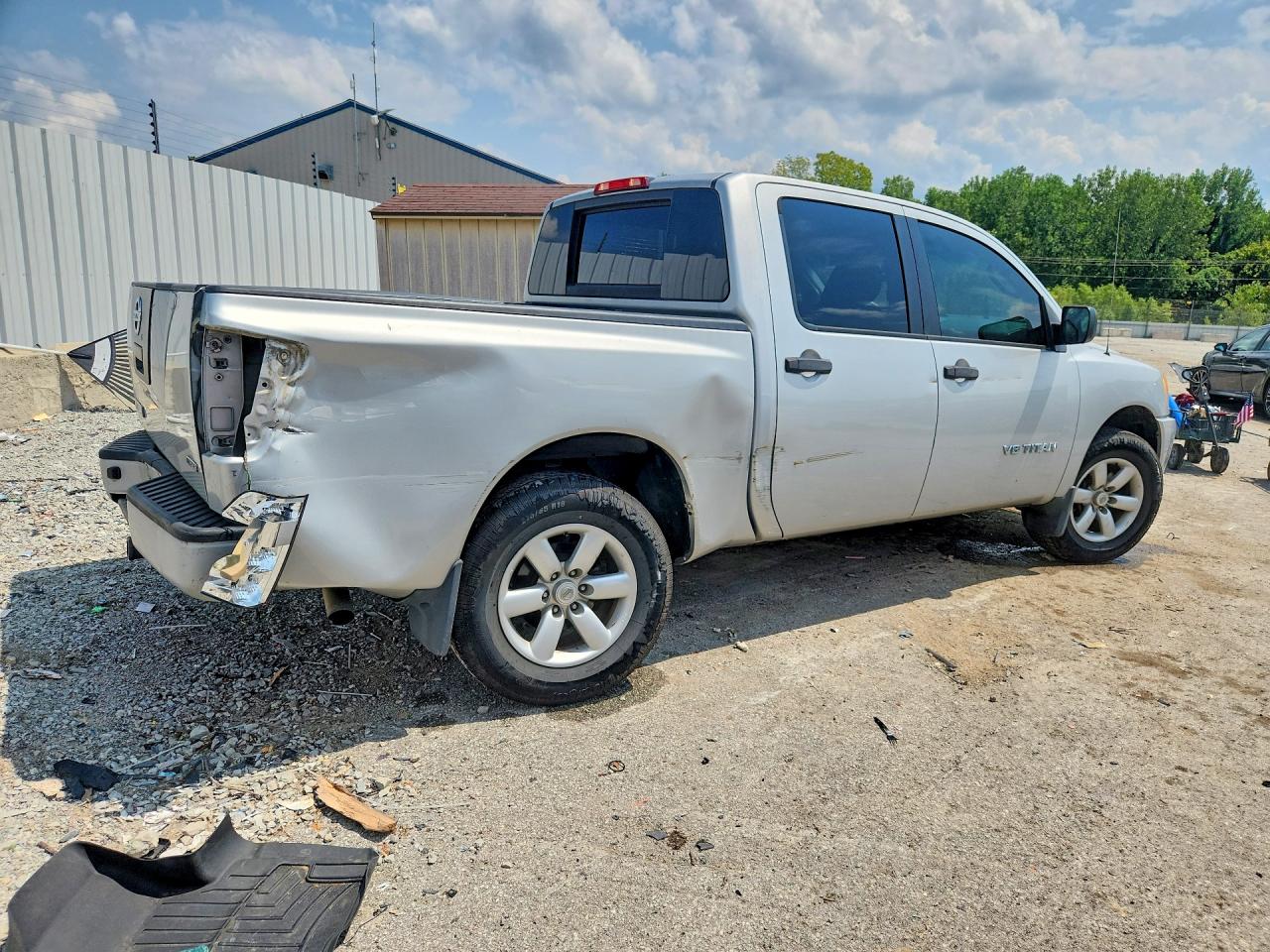 2011 Nissan Titan S Silver vin: 1N6BA0EK8BN311565