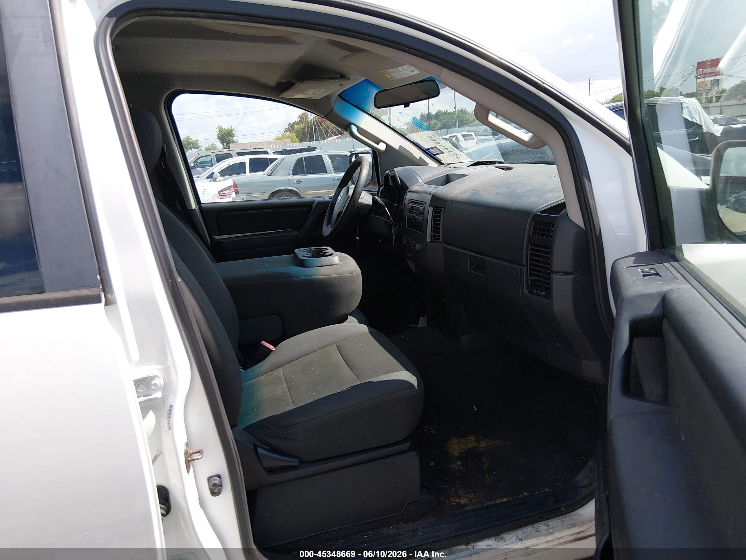 2012 Nissan Titan S White vin: 1N6BA0EKXCN306742