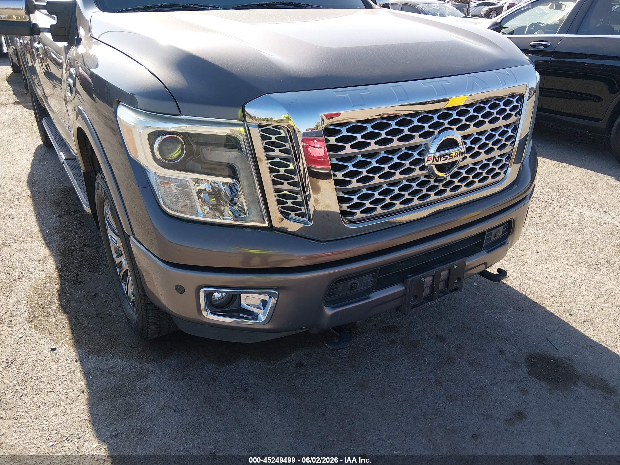 2016 Nissan Titan Xd Platinum Reserve Diesel Коричневый vin: 1N6BA1F29GN508076