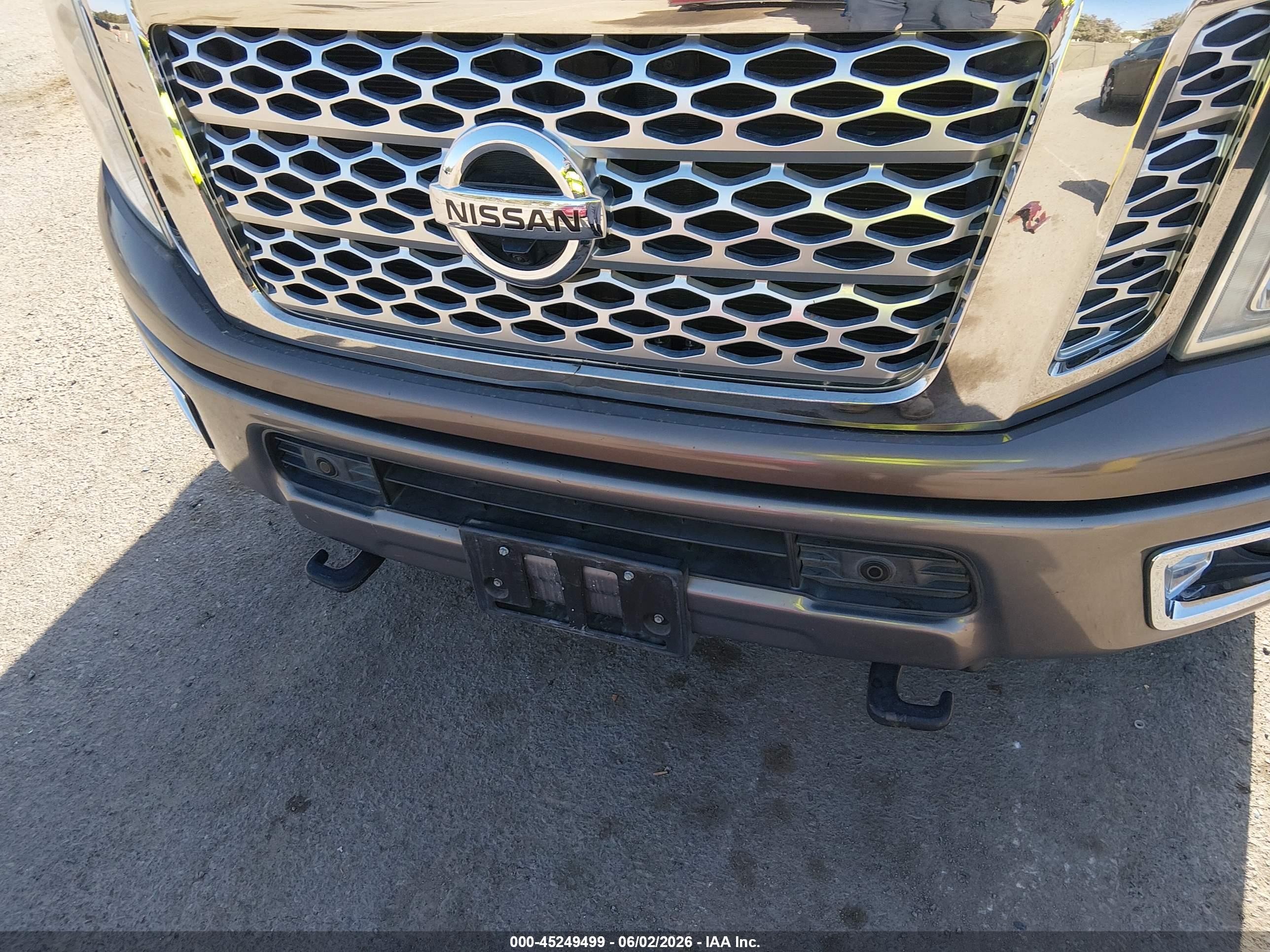 2016 Nissan Titan Xd Platinum Reserve Diesel Коричневый vin: 1N6BA1F29GN508076