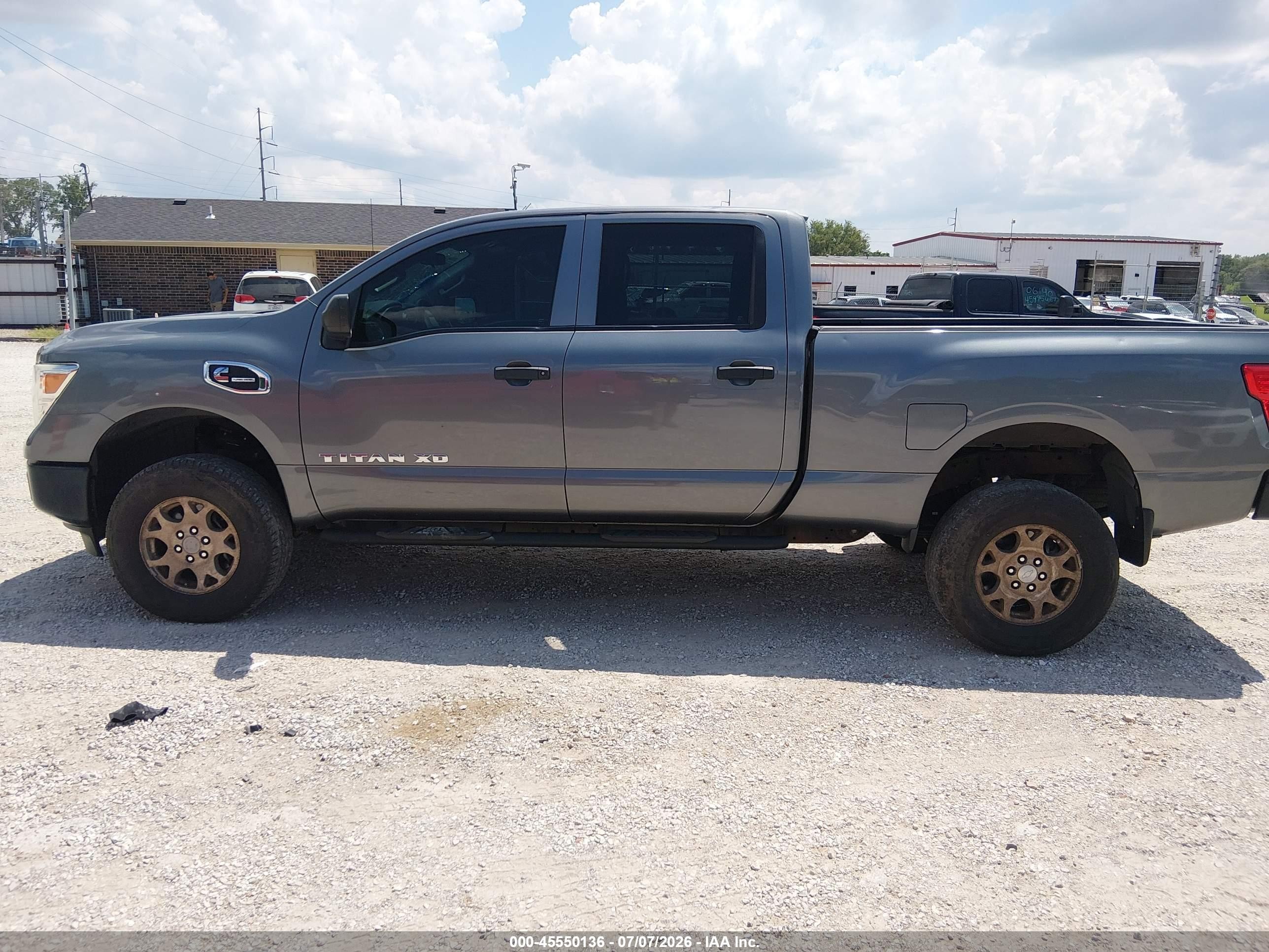 2017 Nissan Titan Xd S Diesel Gray vin: 1N6BA1F32HN561065