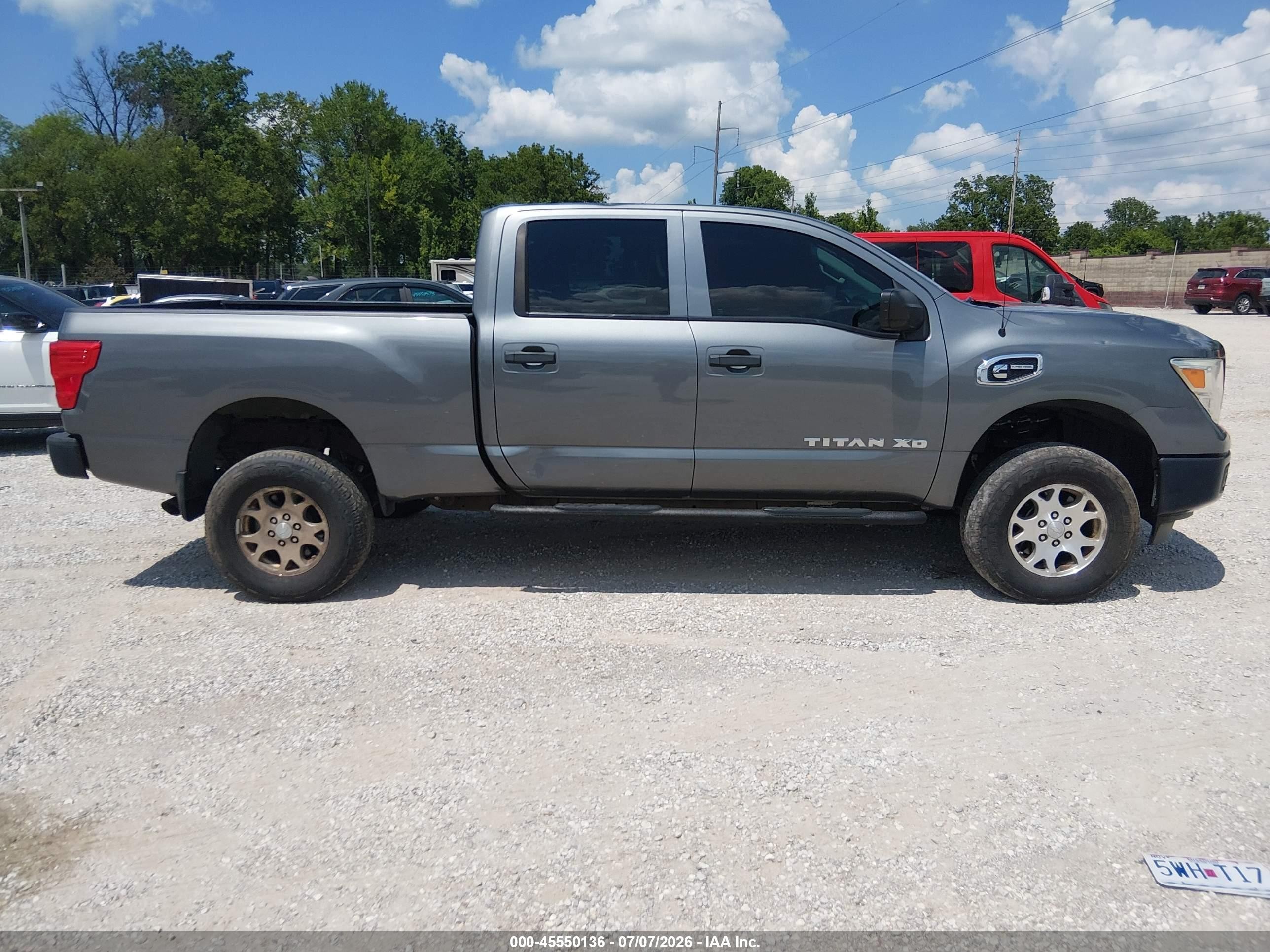 2017 Nissan Titan Xd S Diesel Gray vin: 1N6BA1F32HN561065