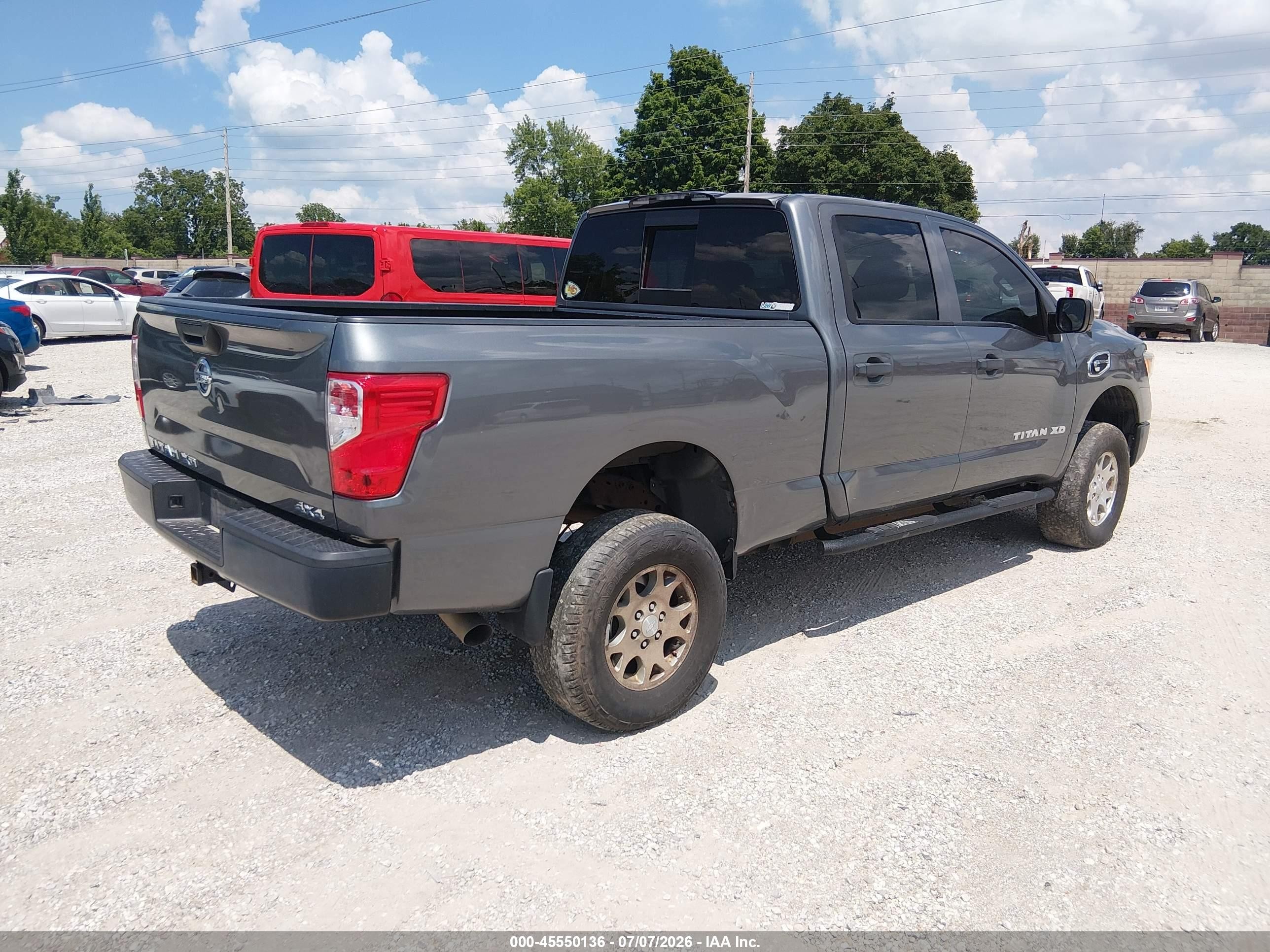 2017 Nissan Titan Xd S Diesel Gray vin: 1N6BA1F32HN561065