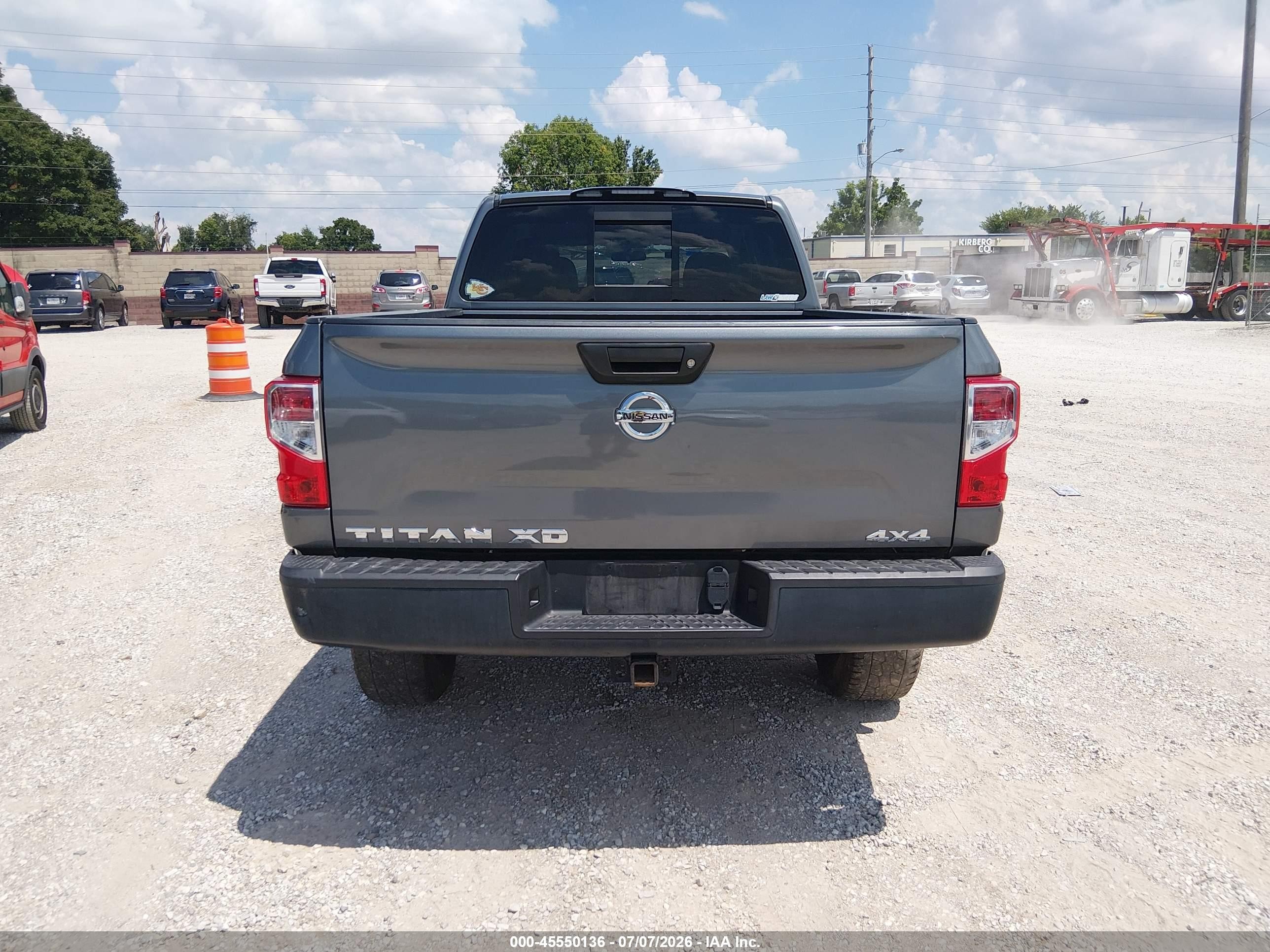 2017 Nissan Titan Xd S Diesel Gray vin: 1N6BA1F32HN561065