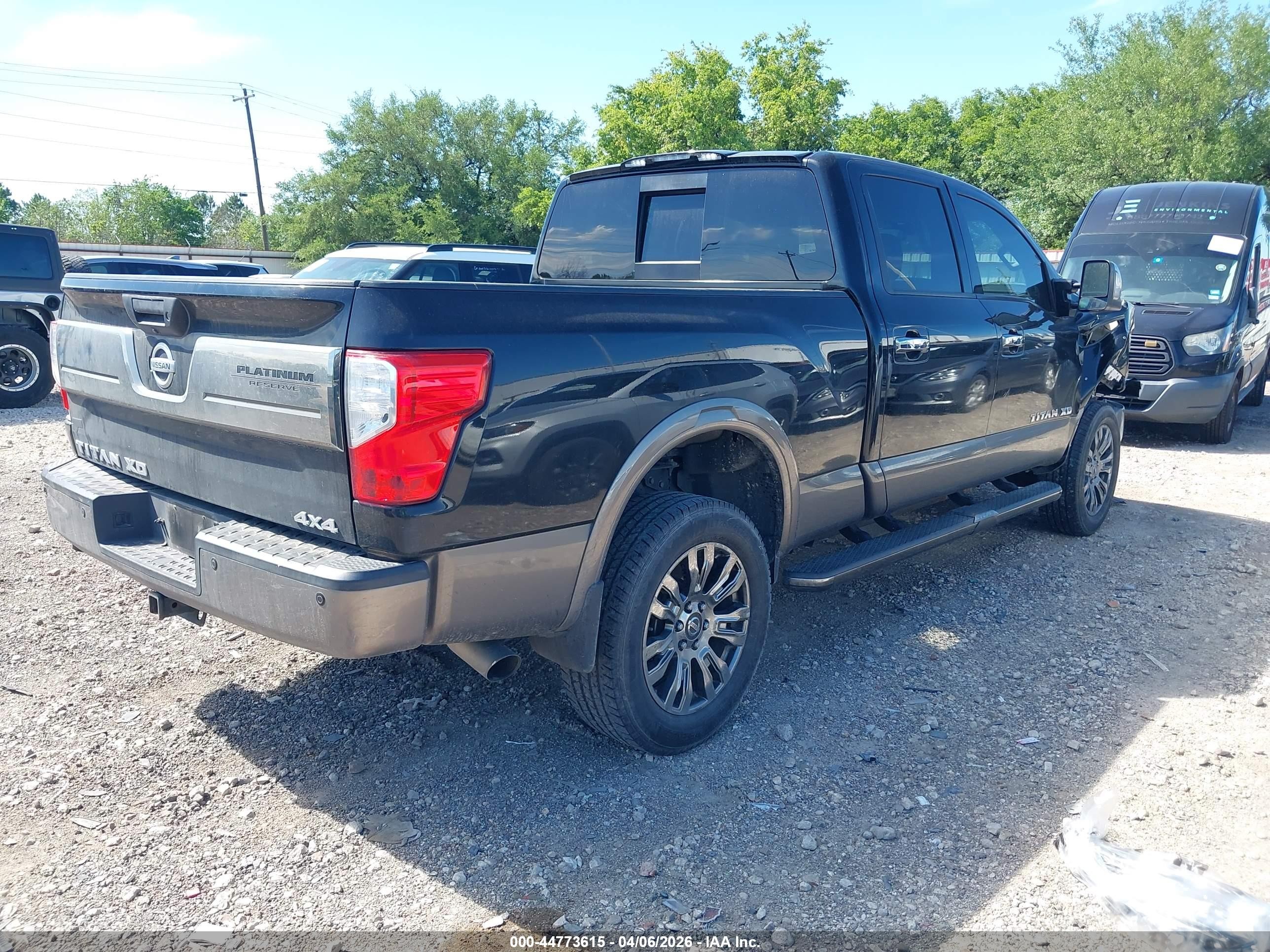 2018 Nissan Titan Xd Platinum Reserve Diesel Black vin: 1N6BA1F46JN539018