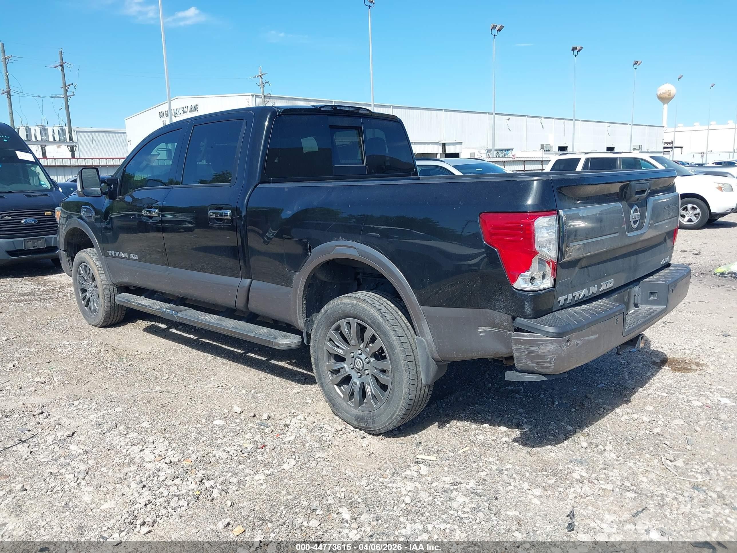2018 Nissan Titan Xd Platinum Reserve Diesel Black vin: 1N6BA1F46JN539018