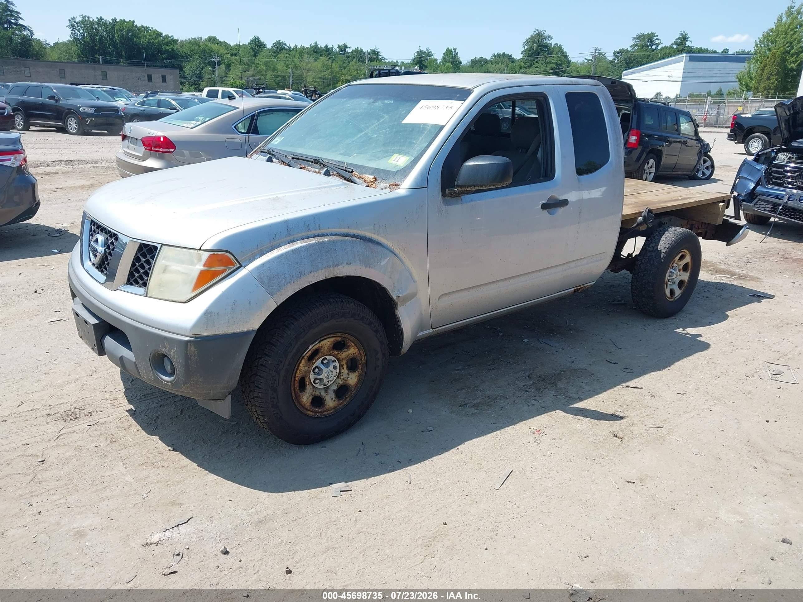 2007 Nissan Frontier Xe Серебряный vin: 1N6BD06T17C419544