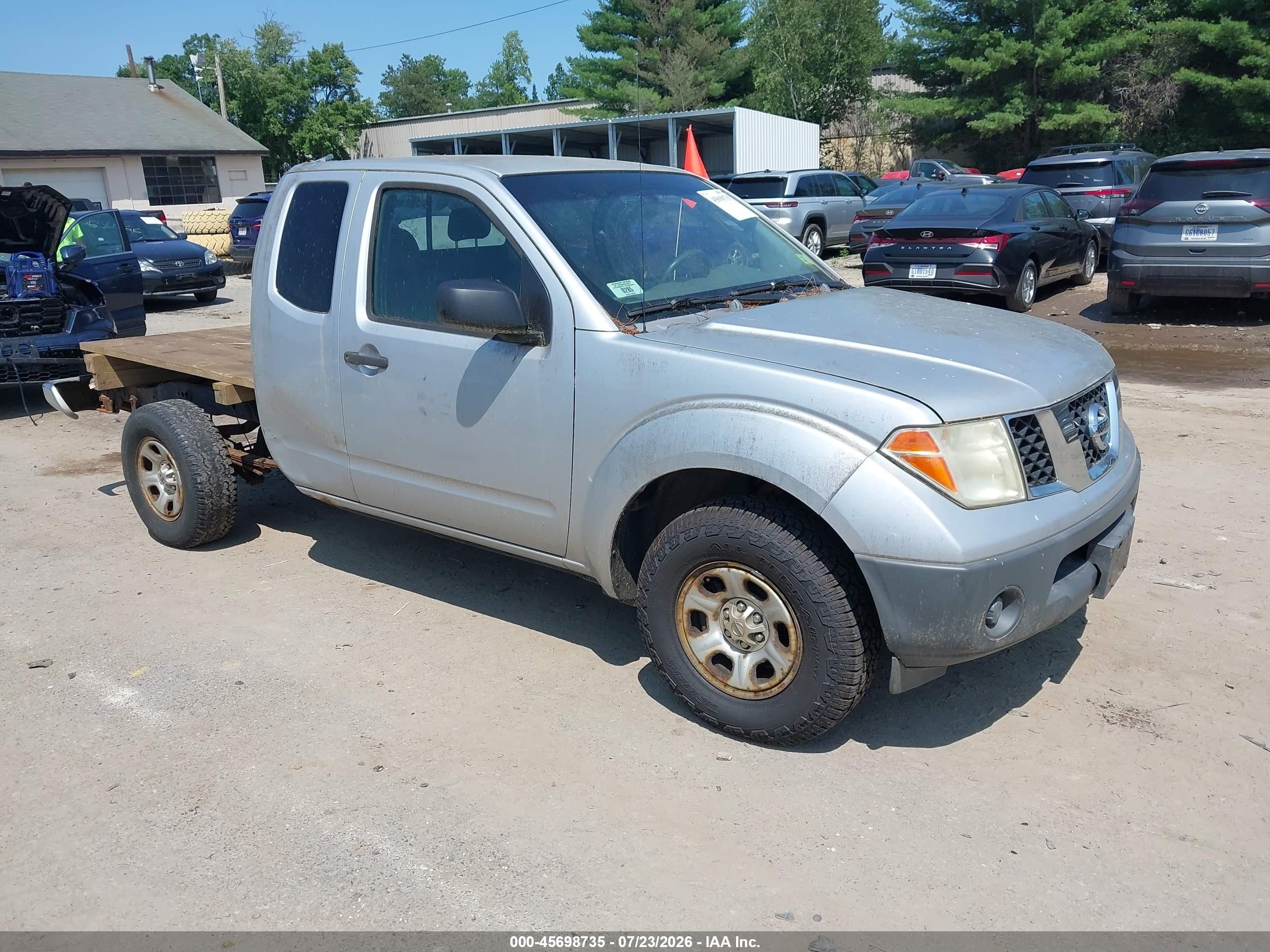 2007 Nissan Frontier Xe Silver vin: 1N6BD06T17C419544