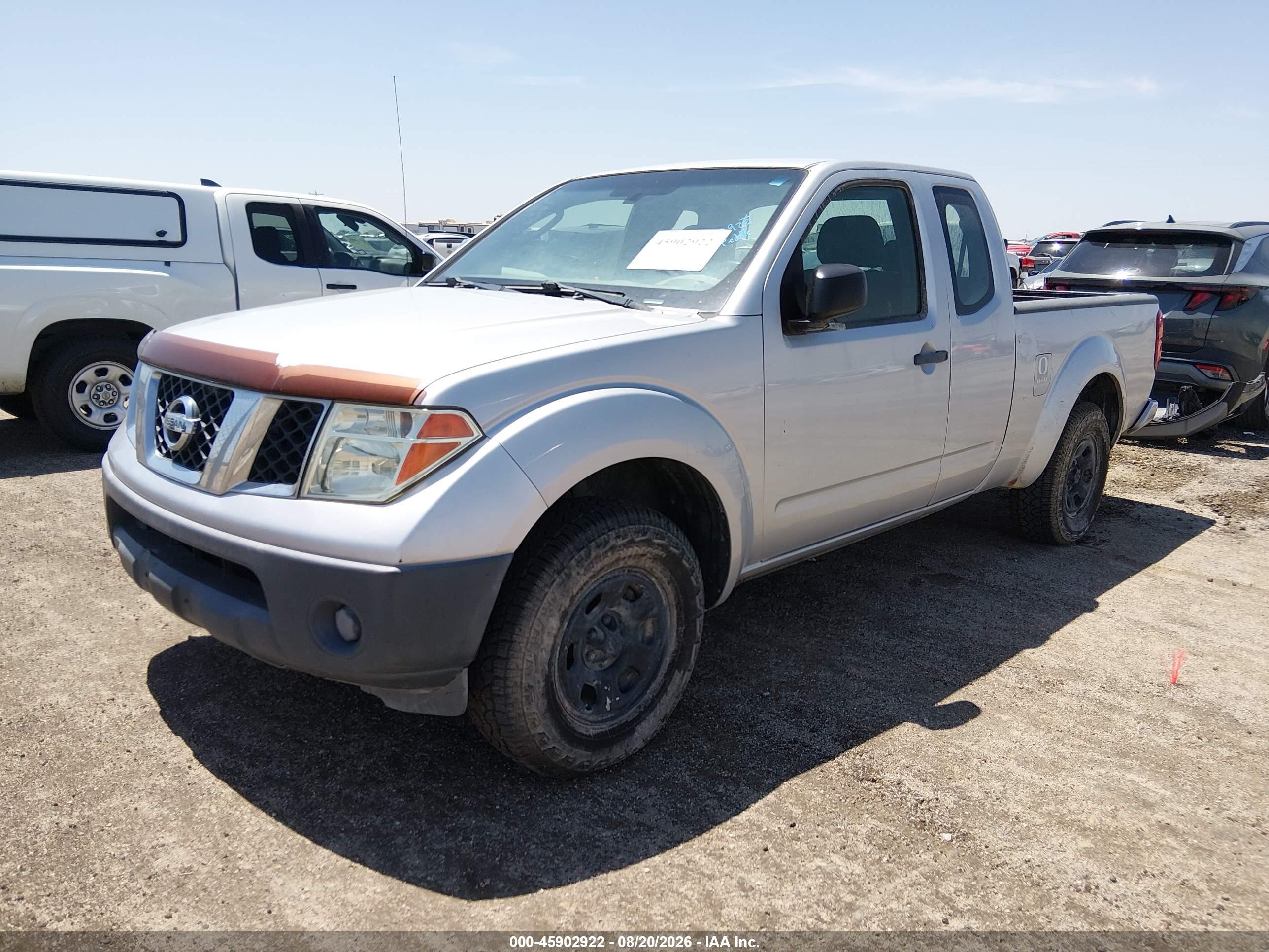 2008 Nissan Frontier Xe Silver vin: 1N6BD06T18C416323