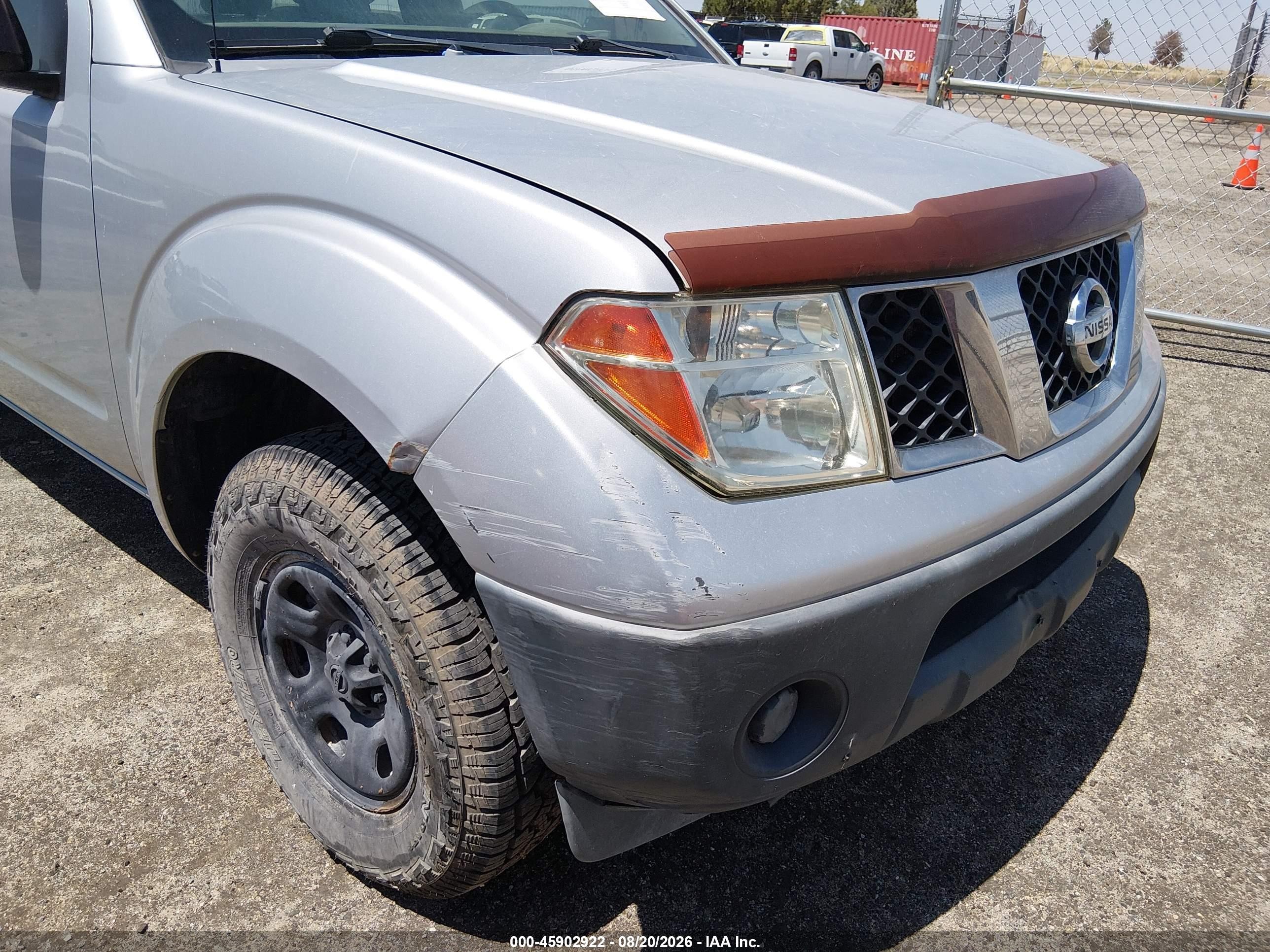 2008 Nissan Frontier Xe Silver vin: 1N6BD06T18C416323