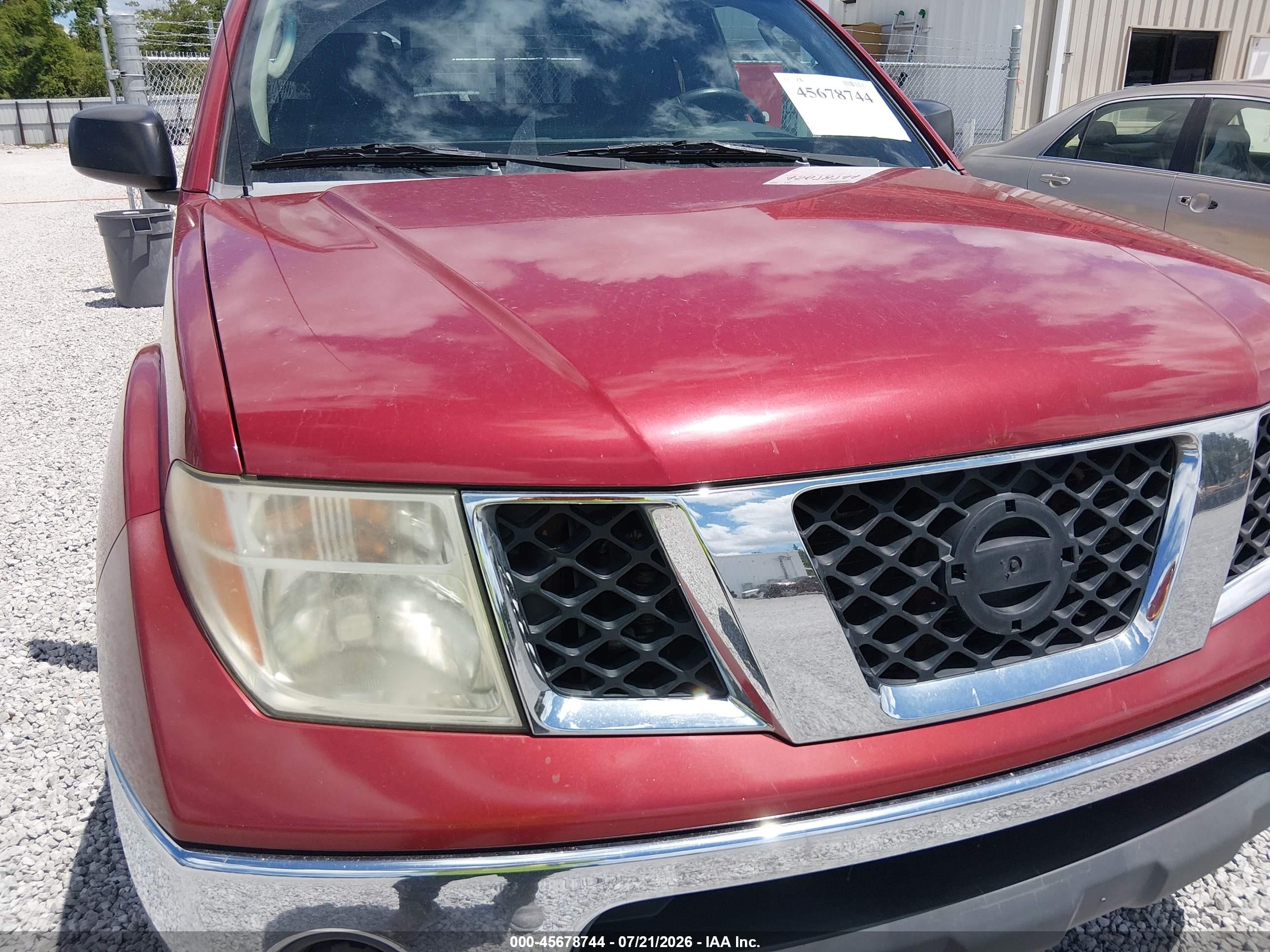2008 Nissan Frontier Se-i4 Красный vin: 1N6BD06T18C421473