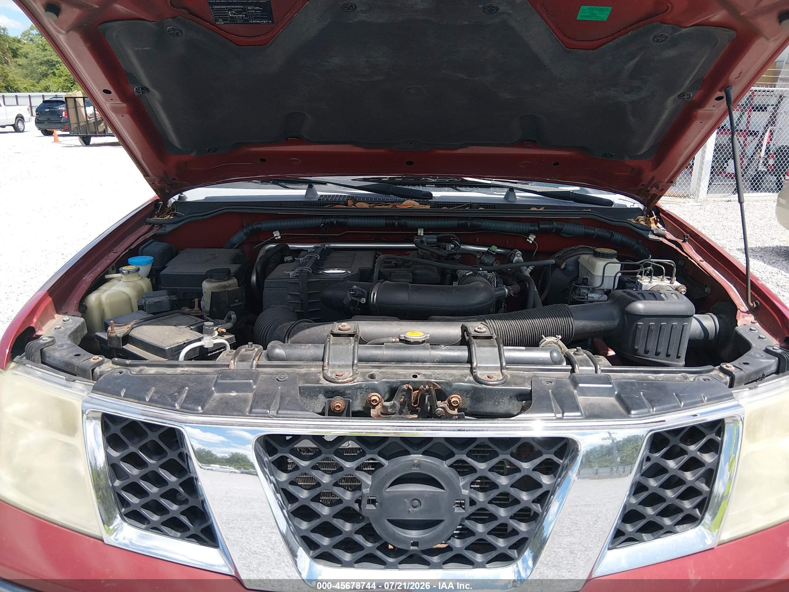 2008 Nissan Frontier Se-i4 Красный vin: 1N6BD06T18C421473