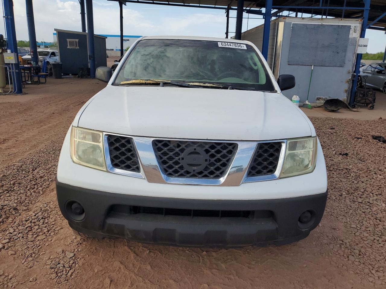 2005 Nissan Frontier Xe White vin: 1N6BD06T35C436228