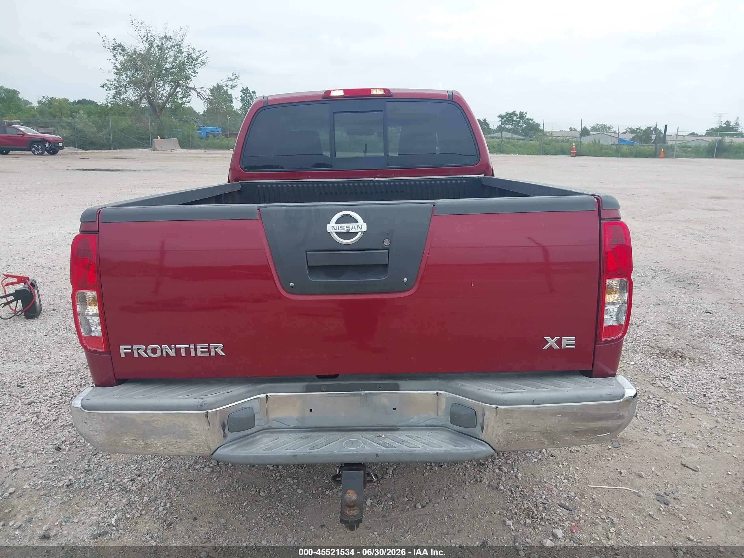 2006 Nissan Frontier Xe Red vin: 1N6BD06T36C453791