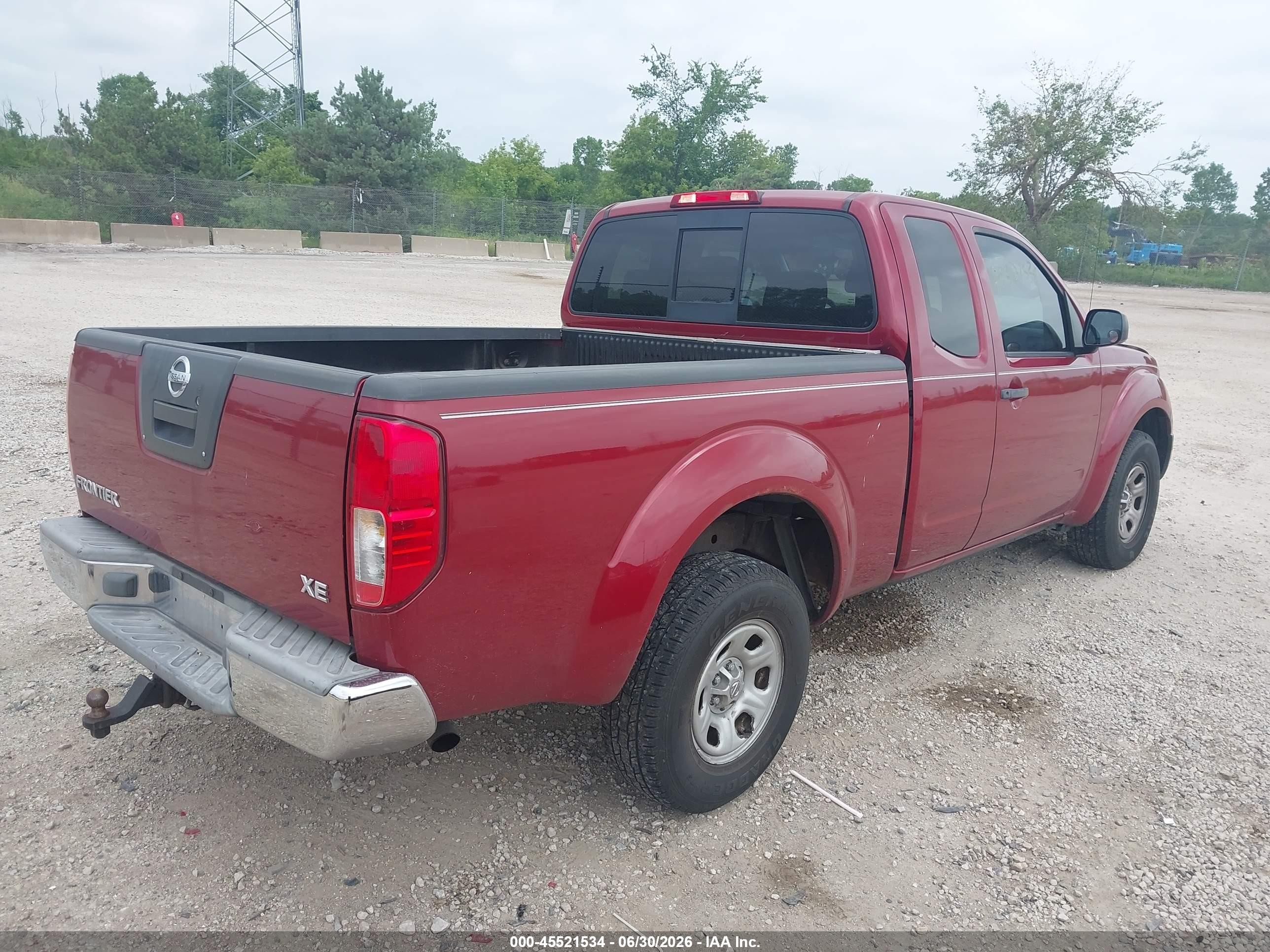 2006 Nissan Frontier Xe Red vin: 1N6BD06T36C453791