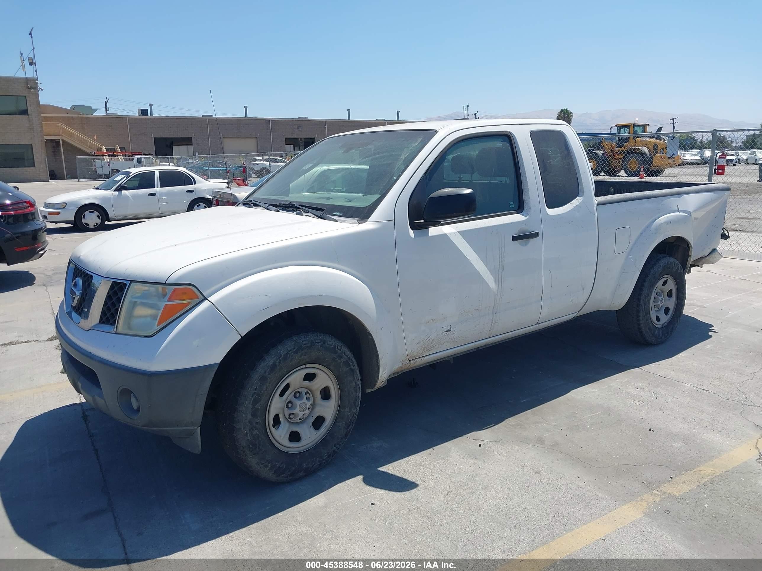 2008 Nissan Frontier Xe White vin: 1N6BD06T38C416677
