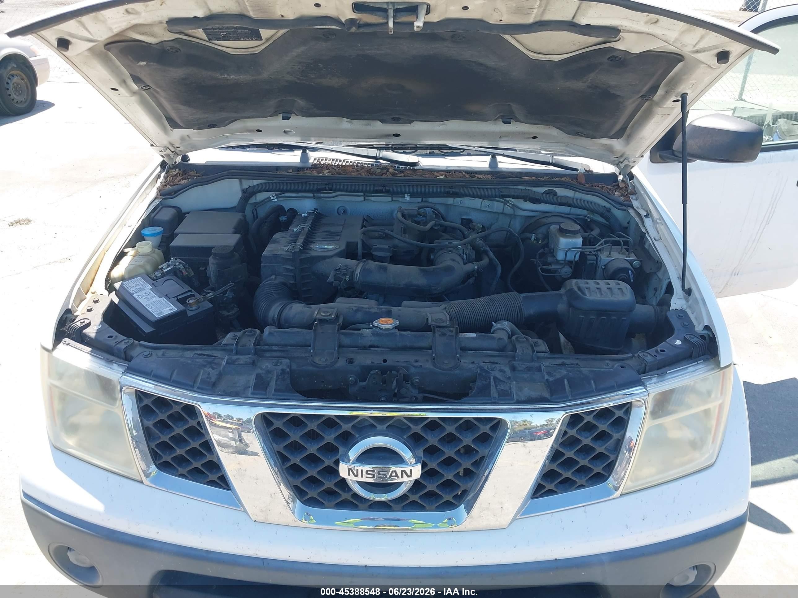 2008 Nissan Frontier Xe White vin: 1N6BD06T38C416677