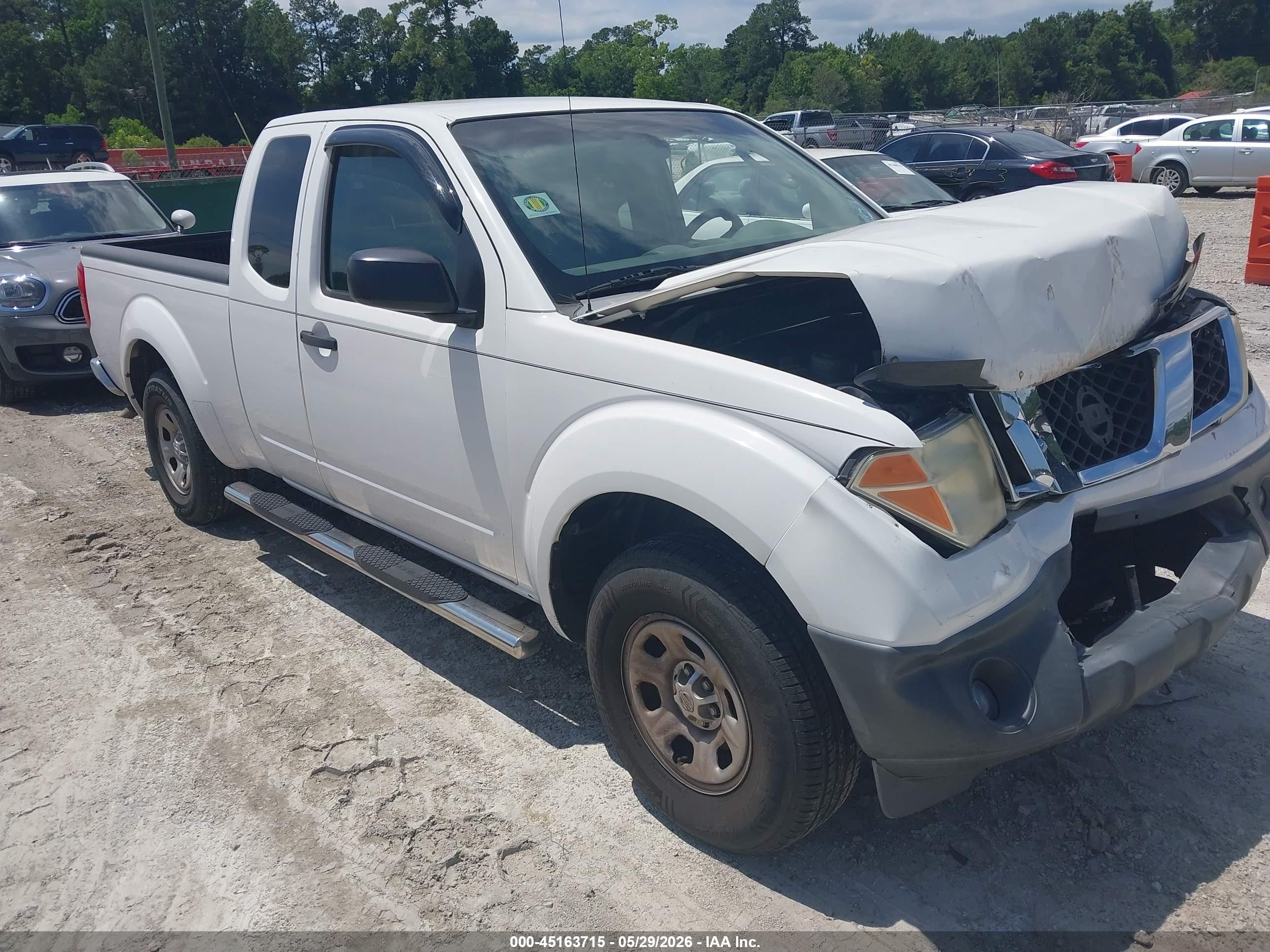 2007 Nissan Frontier Xe White vin: 1N6BD06T47C425242