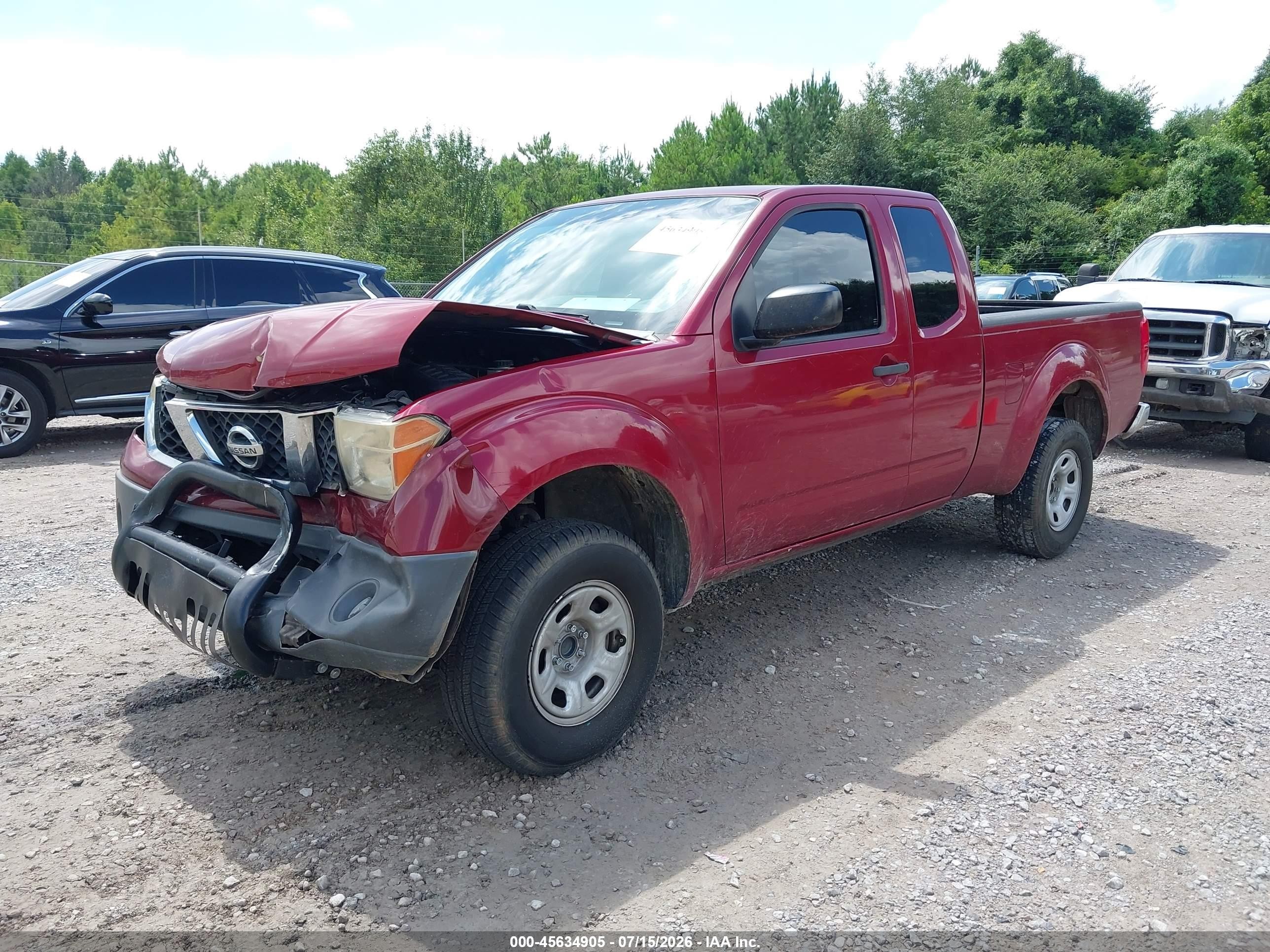 2007 Nissan Frontier Xe Red vin: 1N6BD06T67C427946