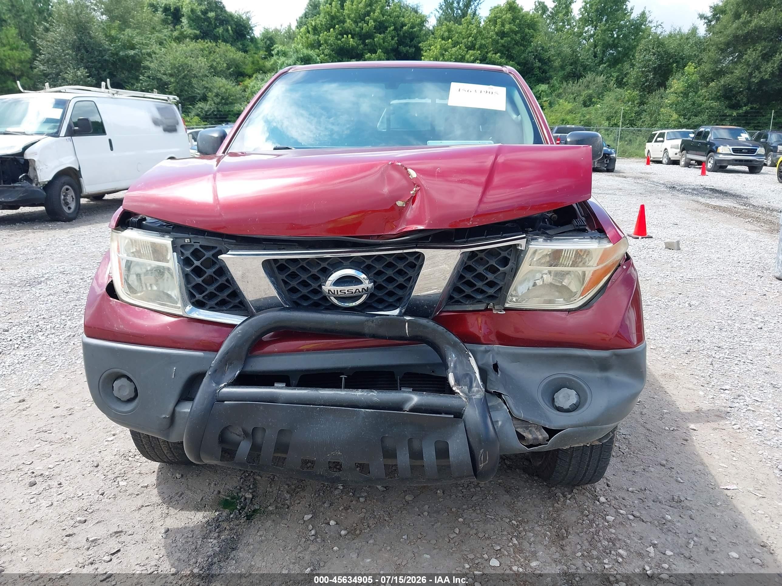 2007 Nissan Frontier Xe Red vin: 1N6BD06T67C427946