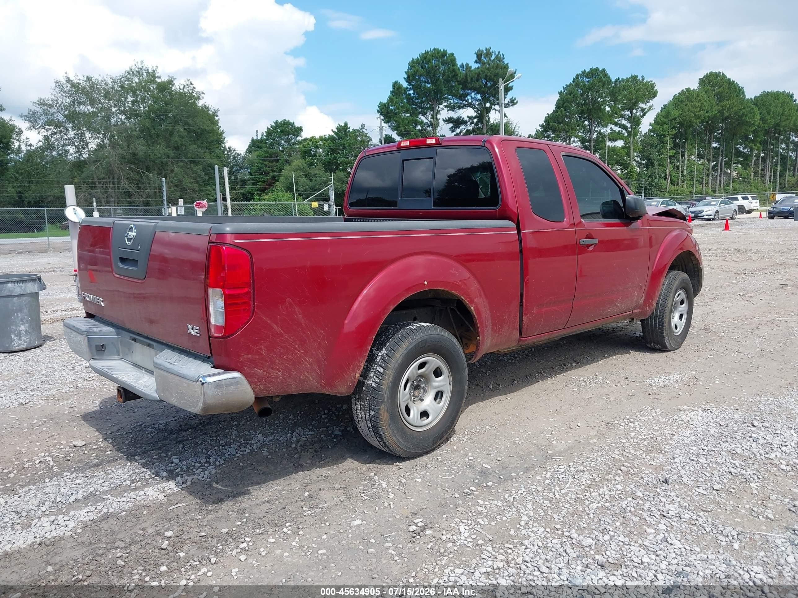 2007 Nissan Frontier Xe Red vin: 1N6BD06T67C427946